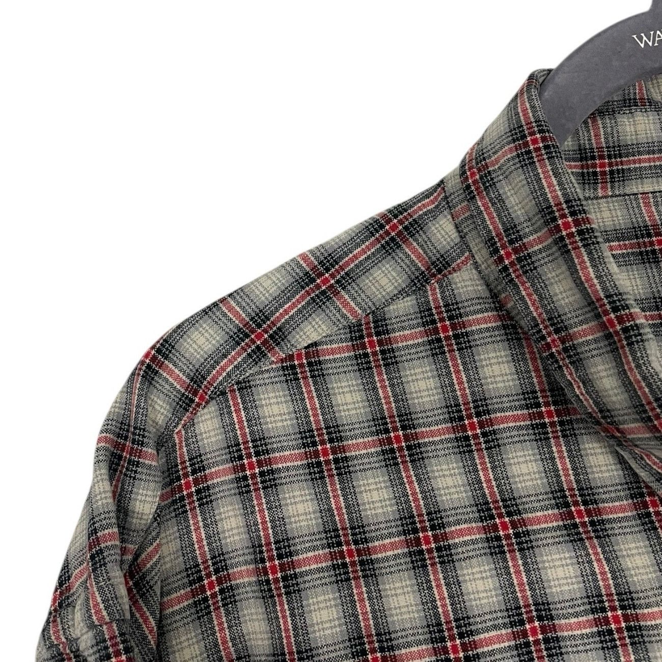 Ralph Lauren × Vintage Ralph Lauren Jeans Co Vtg Red & Grey Plaid Button Down Shirt Size US L / EU 52-54 / 3 - 4 Thumbnail