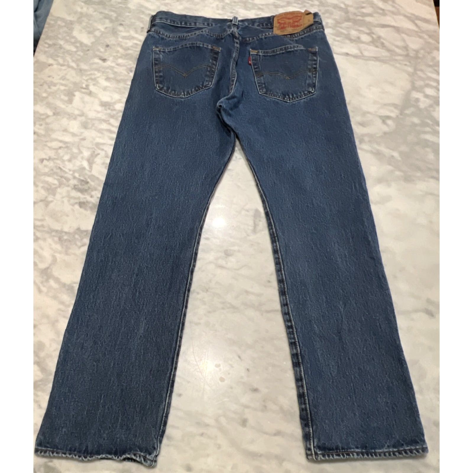 Levi's VINTAGE Levi’s 501 Jeans Button Fly Men 34x30 Blue Straight Classic Jeans 5-Pocket Denim Cotton USA Cowboy Size US 34 / EU 50 - 5 Thumbnail