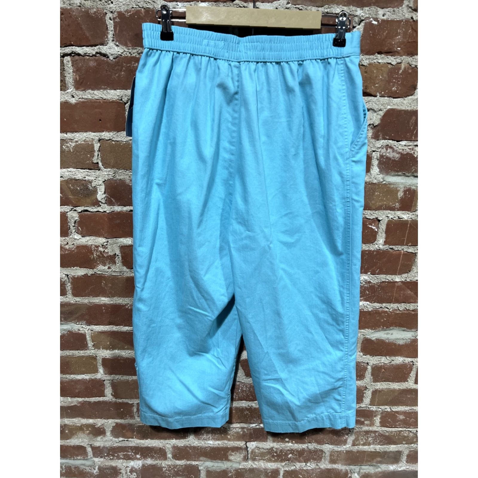 Vintage VINTAGE Koret Pants Cropped Capris 14 Blue NWT Womens Embroidered Floral Pockets Size 36" / US 14 / IT 50 - 5 Thumbnail