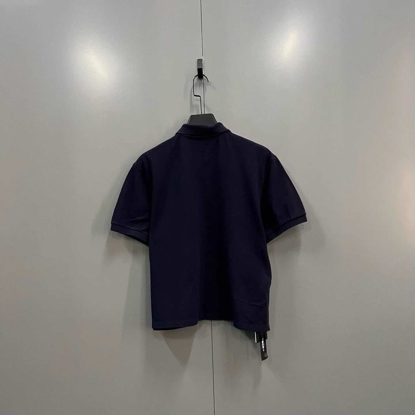 Miu Miu MIU MIU Navy Blue Logo Print Short-Sleeve Polo Shirt L Size L / US 10 / IT 46 - 3 Thumbnail