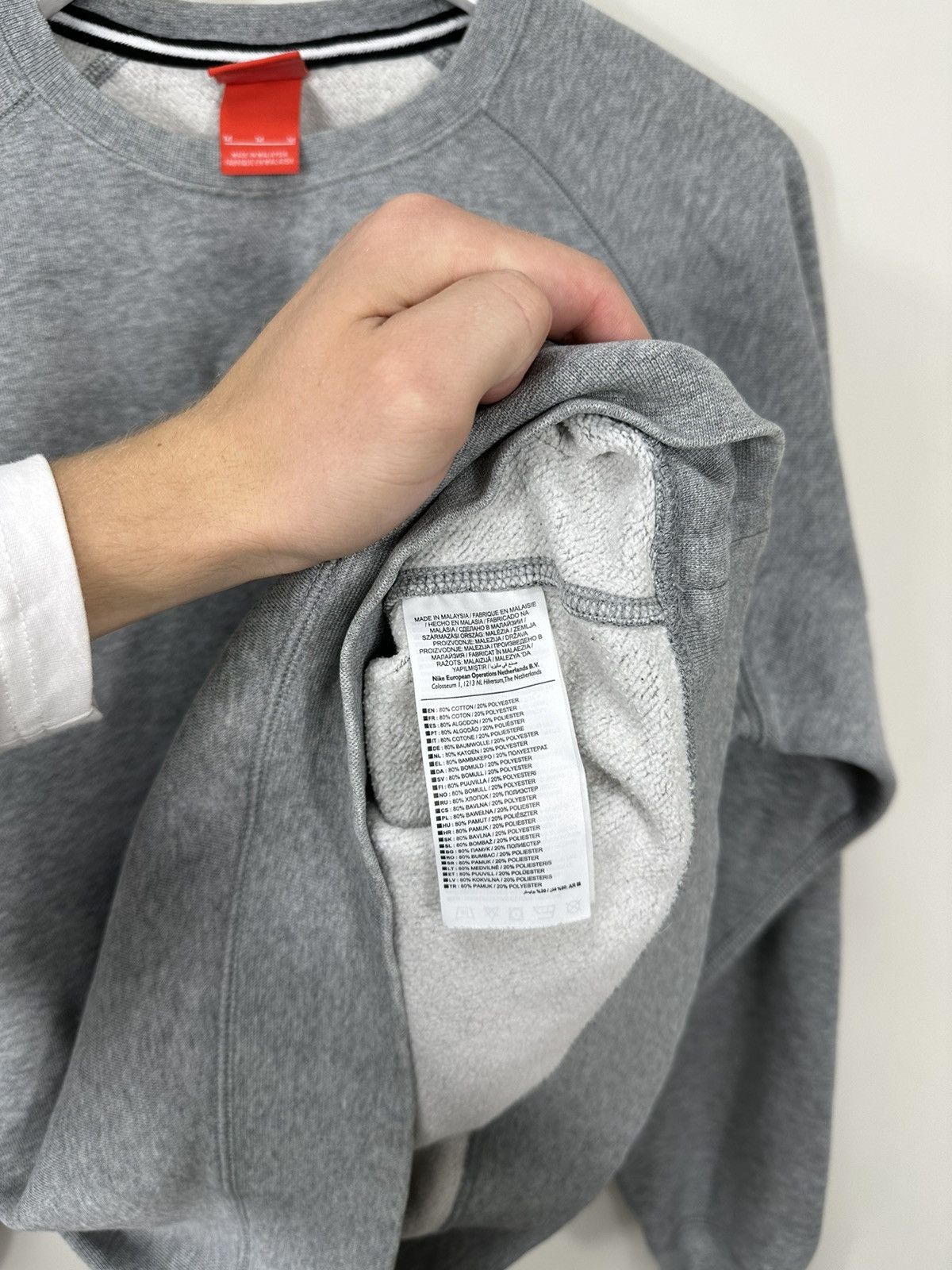 Nike Vintage Nike Swoosh Baggy Drill Hype Y2K Sweatshirt Crewneck Size US M / EU 48-50 / 2 - 10 Thumbnail