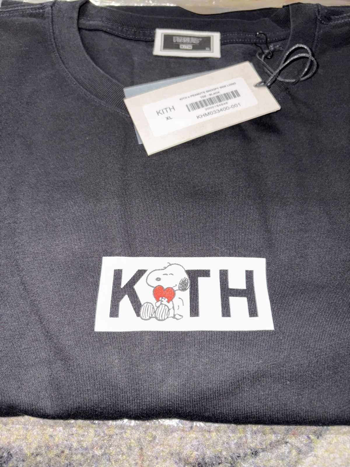 Kith × Peanuts Kith x Peanuts Snoopy Box Logo Tee Black Size US XL / EU 56 / 4 - 2 Thumbnail