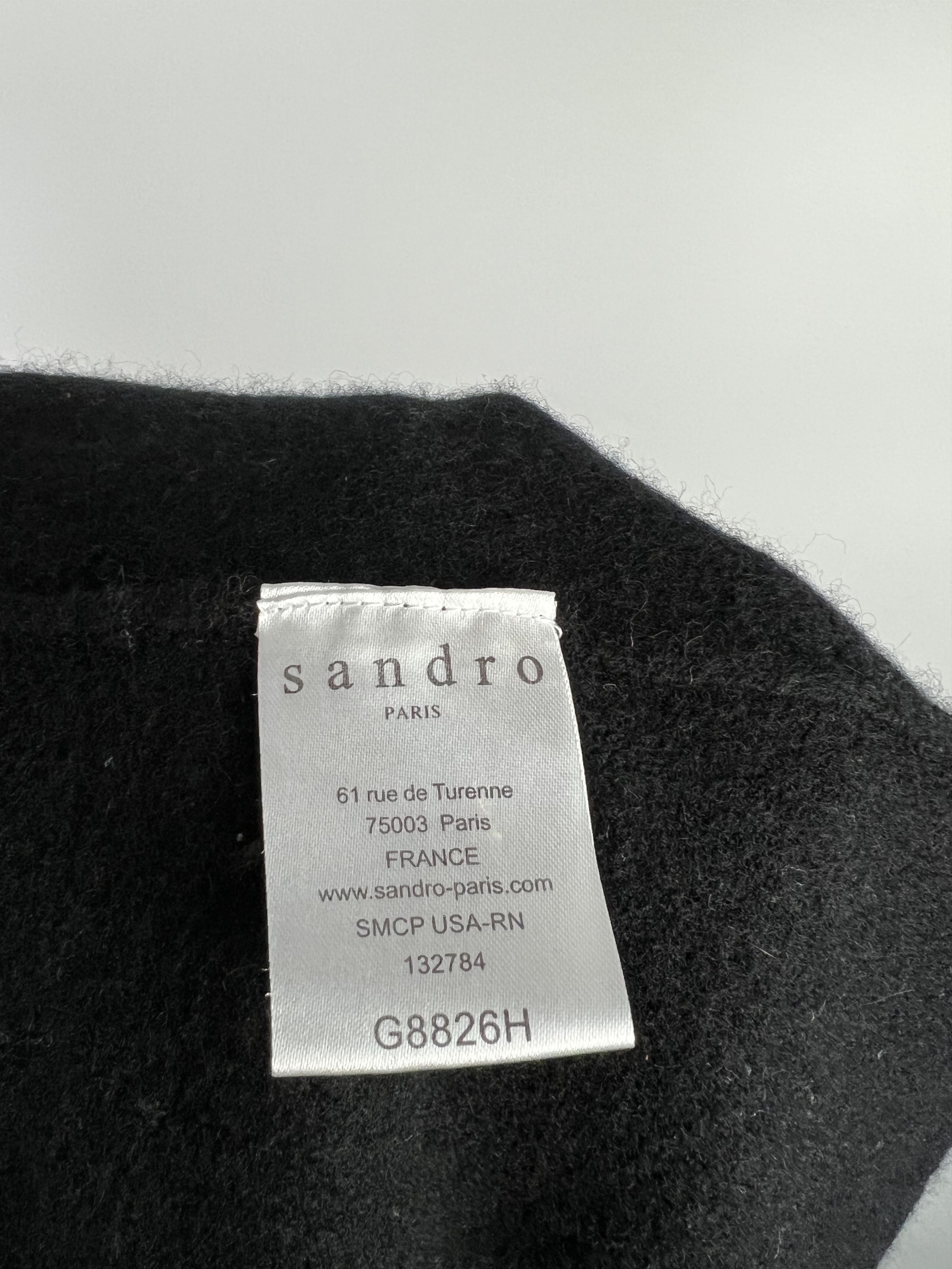 Sandro Sandro Wool Cashmere Open Cardigan Leather Aplication Size 1 Size S / US 4 / IT 40 - 10 Thumbnail