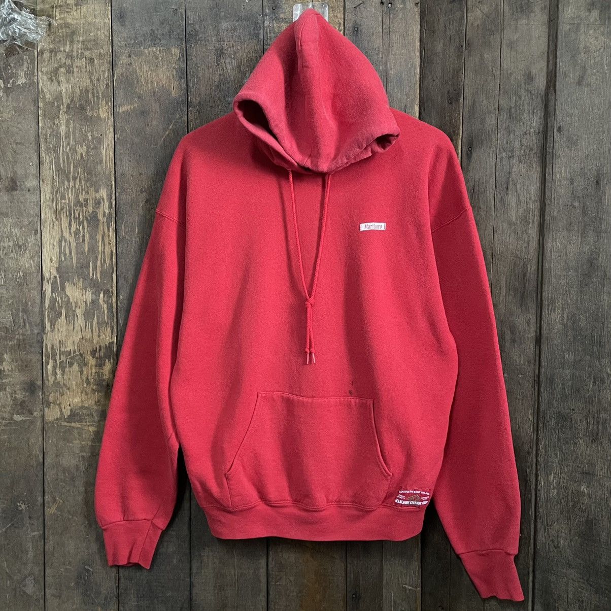 Marlboro Vintage Marlboro Big Logo Hoodie Size US XL / EU 56 / 4 - 1 Thumbnail