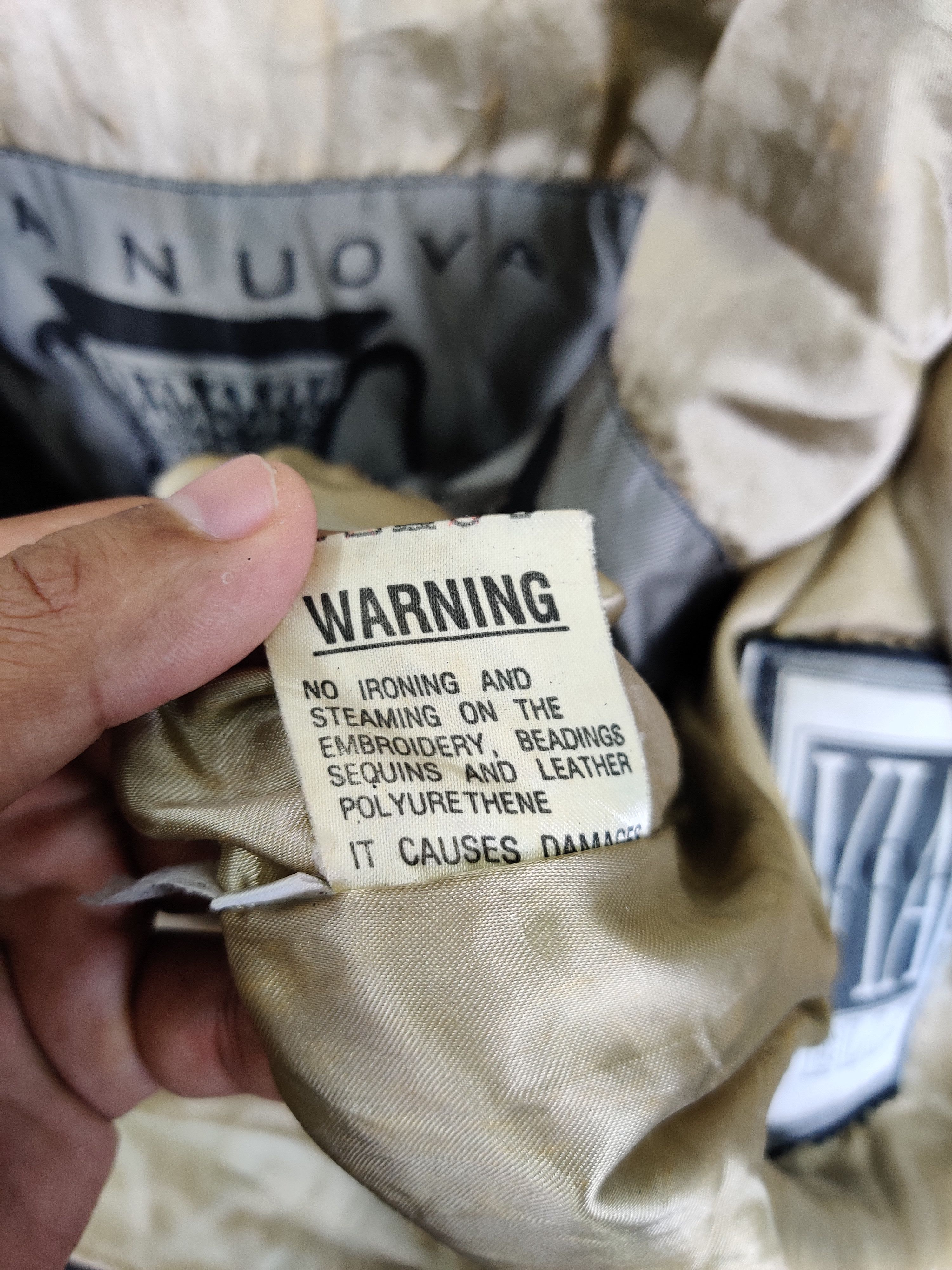 Designer Vintage Via Nuova Pelle Tactical Leather Jacket Size US XL / EU 56 / 4 - 25 Thumbnail