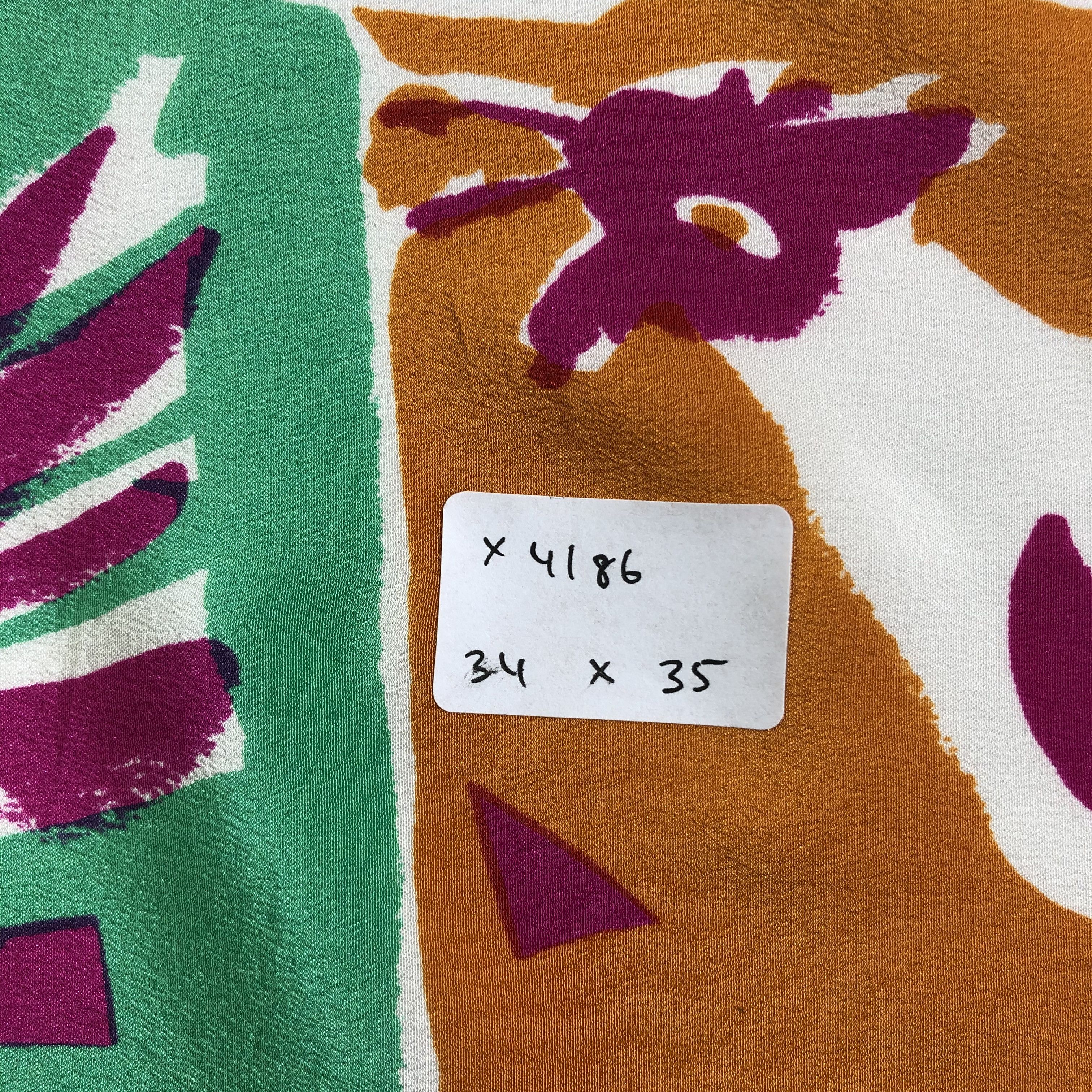 Vintage Vintage Silk Scarf Size ONE SIZE - 7 Thumbnail