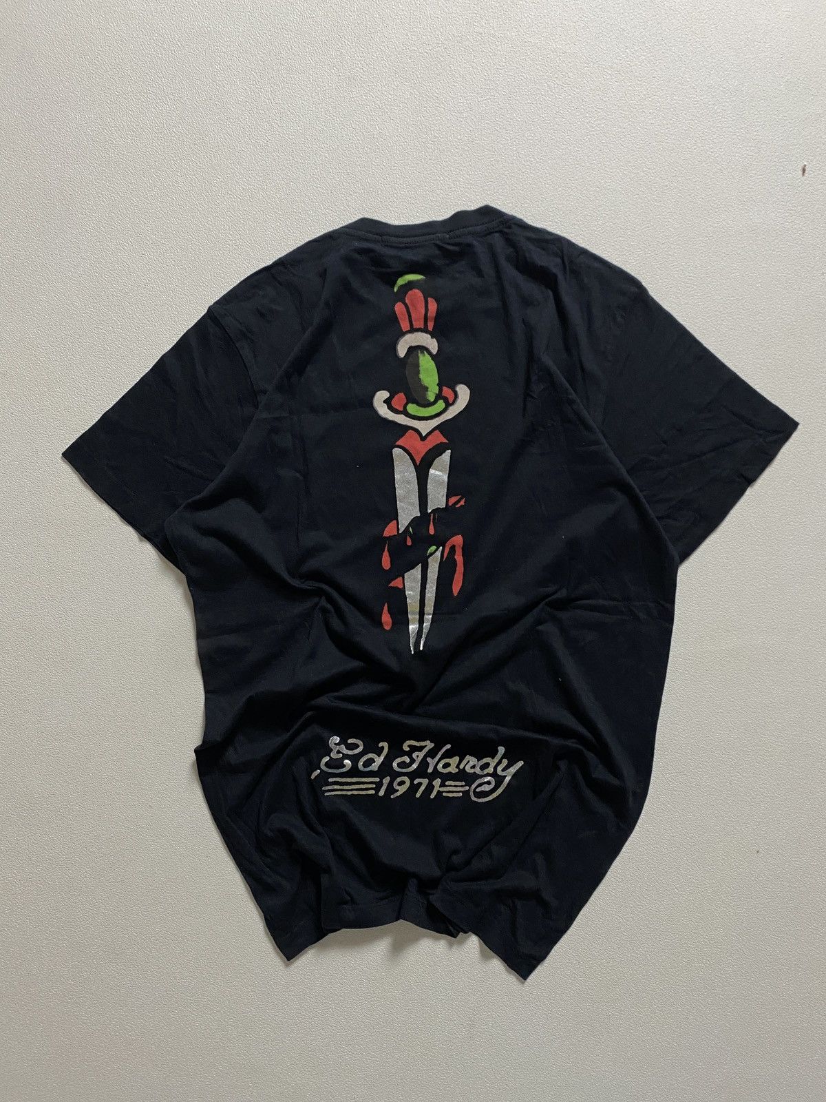 Ed Hardy Ed Hardy scull print T-shirt 00s Size US M / EU 48-50 / 2 - 2 Thumbnail