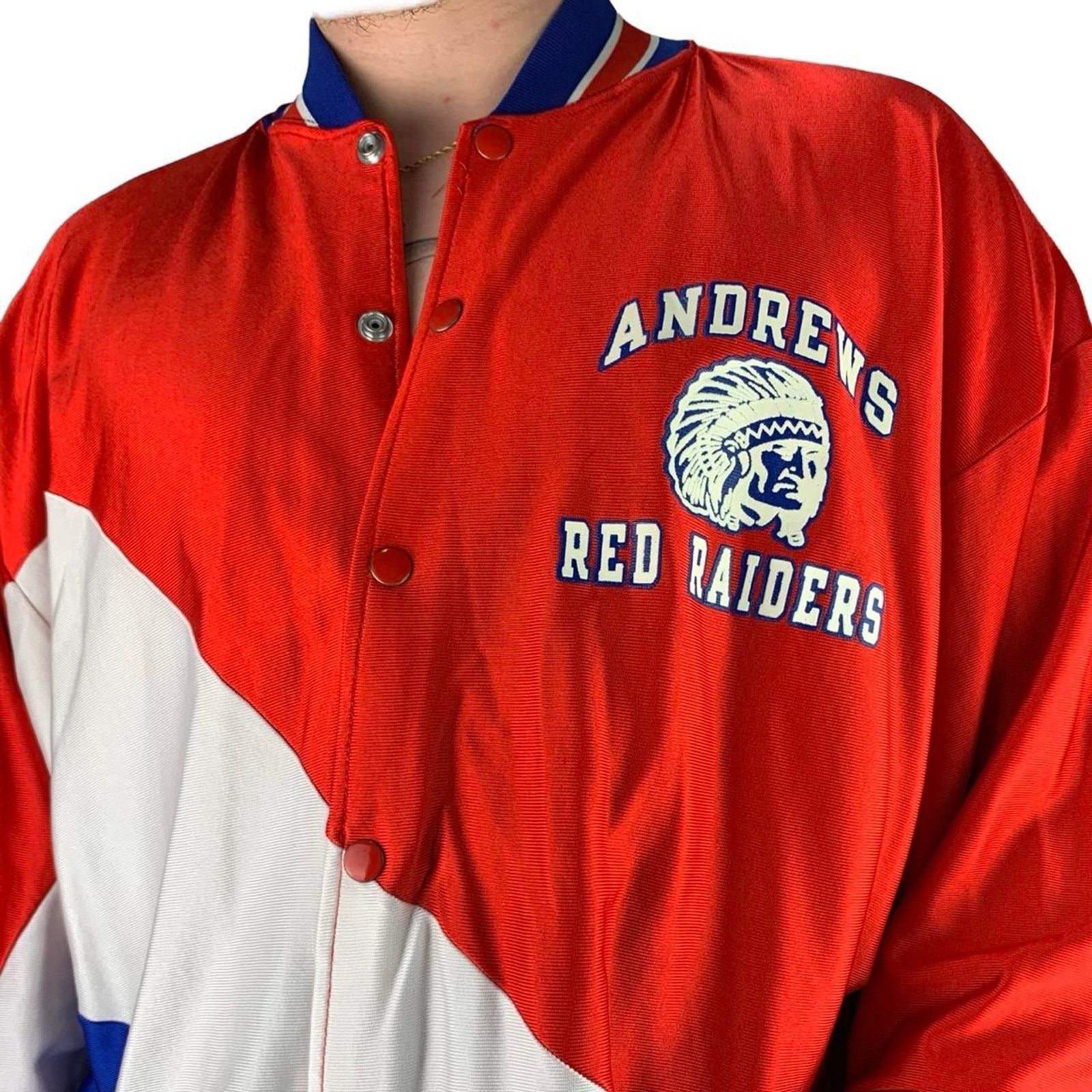 Russell Athletic × Vintage Vintage 90s Russell Athletic Varsity School Jacket Size US L / EU 52-54 / 3 - 3 Thumbnail