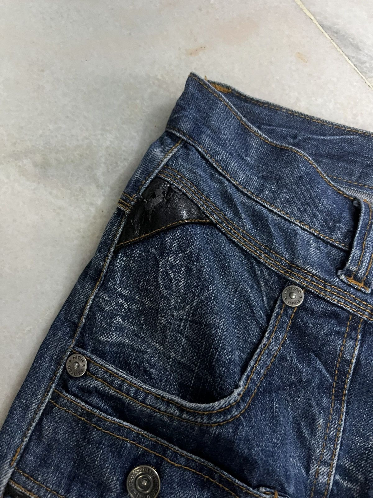 If Six Was Nine × Japanese Brand 💥Vintage 90’s Style Nylaus Clothing Bushpants Clawmark Jean Size US 30 / EU 46 - 8 Thumbnail
