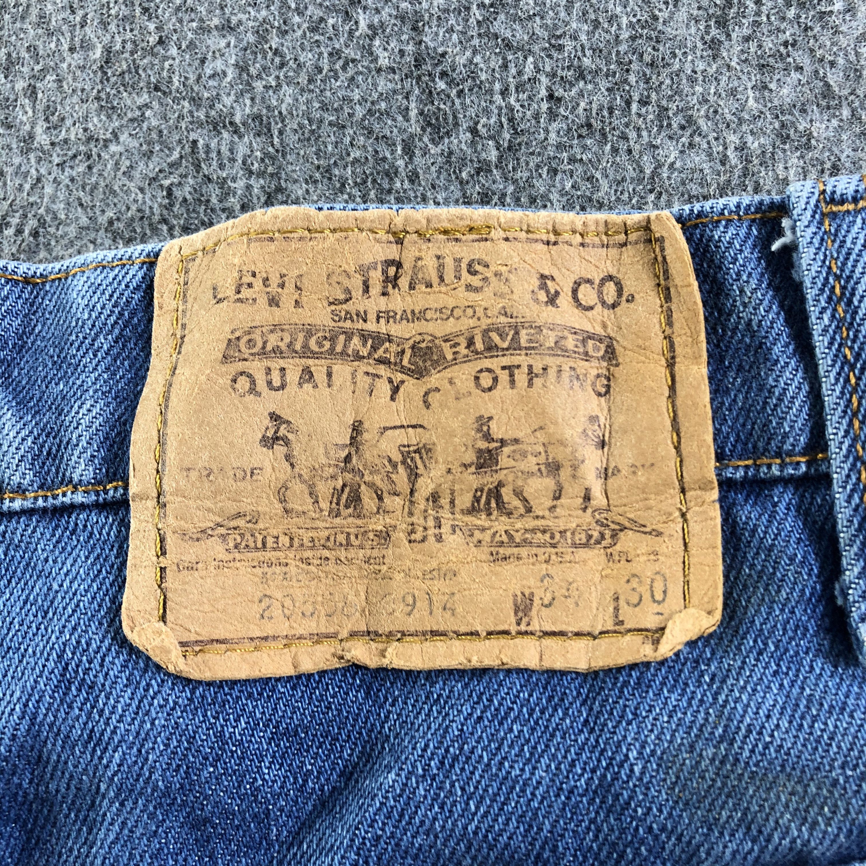 Levi's × Vintage Vintage Blue Wash Levis Jeans-J4498 Size 33" - 5 Thumbnail