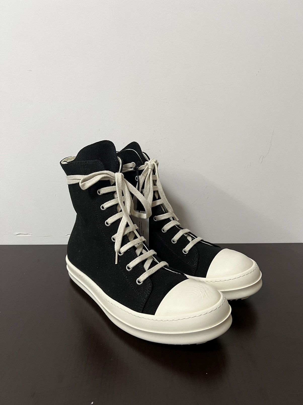 Rick Owens Drkshdw Rick owens drkshdw ramones high top sneaks sz 41.5 Size US 8.5 / EU 41-42 - 6 Thumbnail