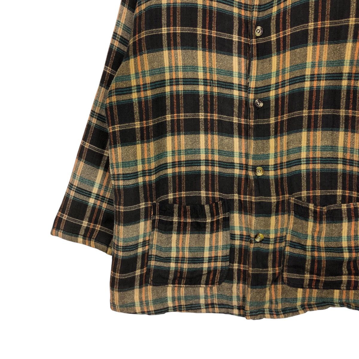 Japanese Brand × Vintage 📌Vintage Flannel Shirt Jacket Citano Tartan Issey Miyake Size US L / EU 52-54 / 3 - 5 Thumbnail