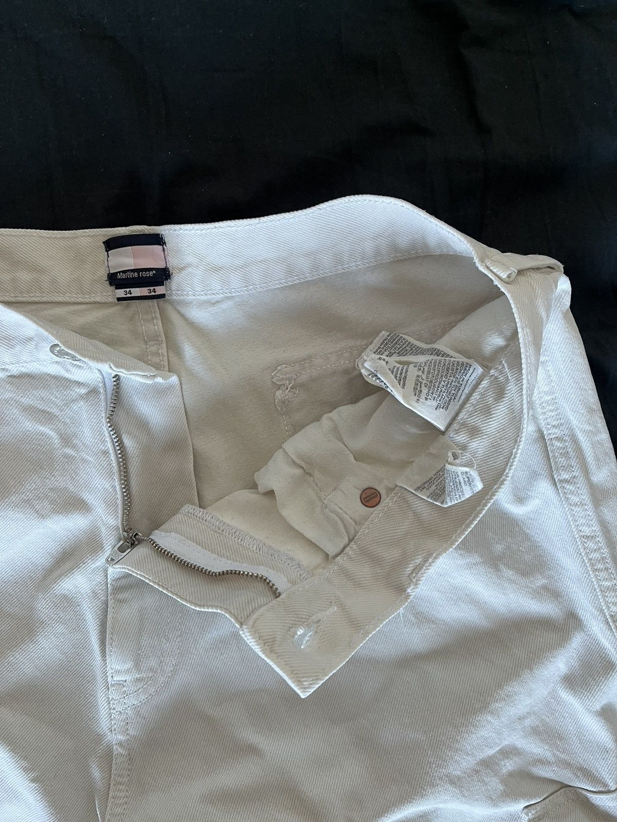 Martine Rose × Tommy Hilfiger Off white cargo jeans Size US 32 / EU 48 - 3 Thumbnail