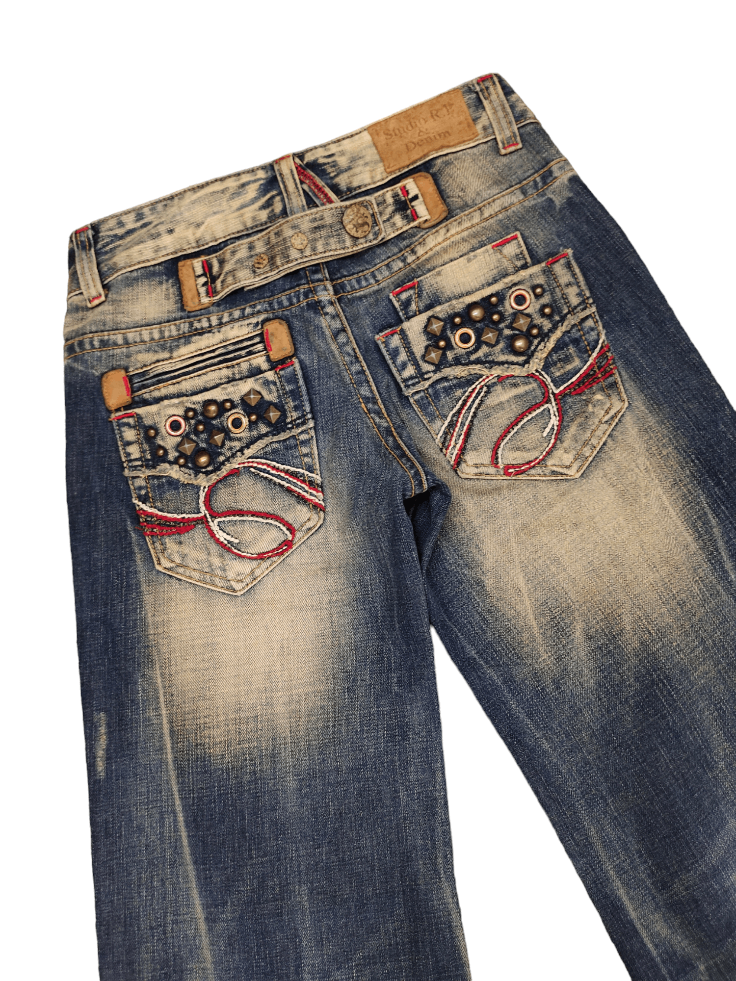 If Six Was Nine Flare Jeans Studio RP Faded Bootcut Low Rise Jpg Style Size US 27 - 5 Thumbnail