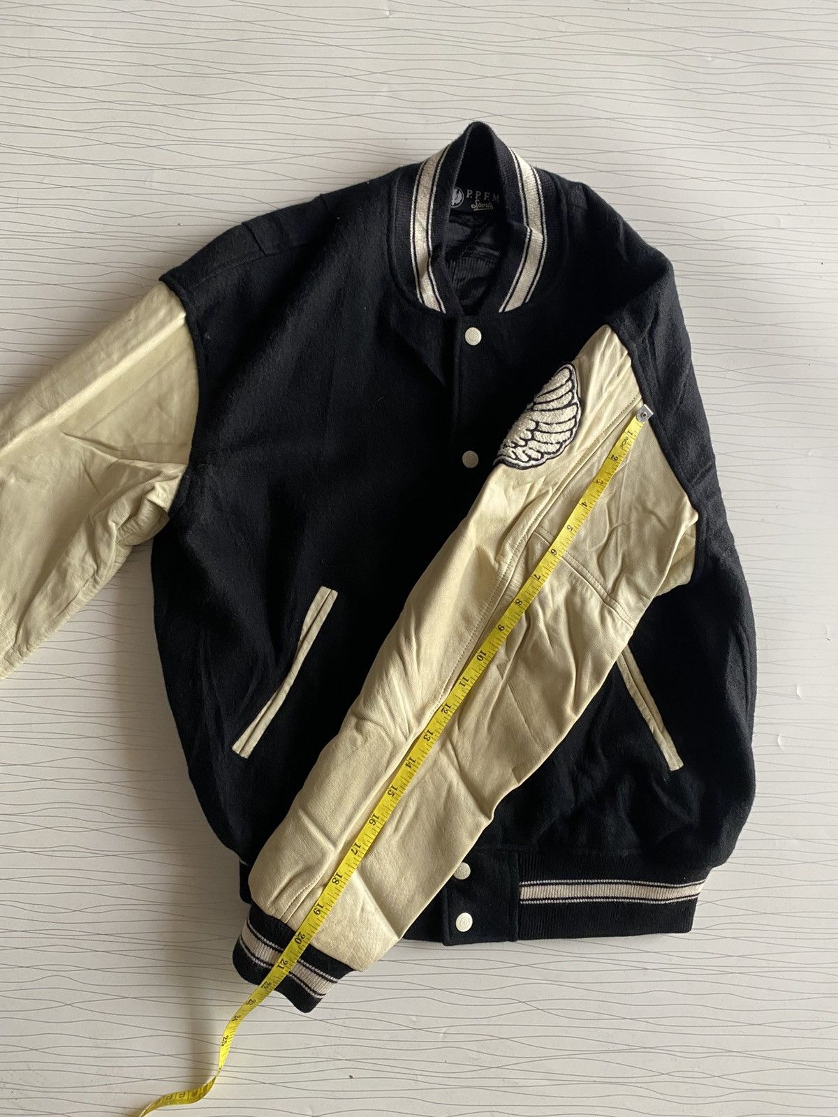 PPFM PPFM Varsity jacket Embroidery SpellOut Leather Size US M / EU 48-50 / 2 - 16 Thumbnail