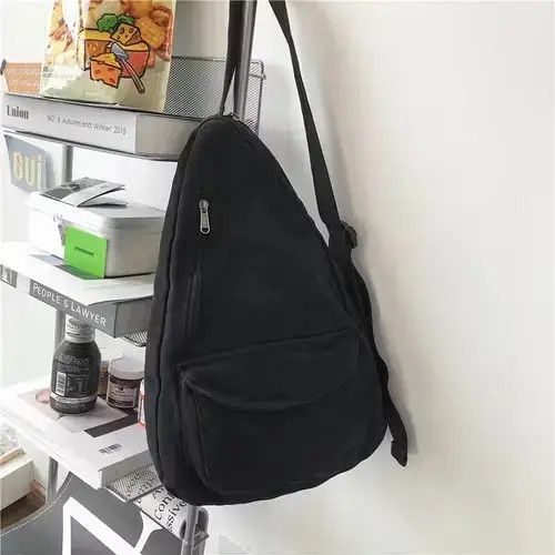 Vintage Y2K Style Black Sling Bag Cross Body, Men's