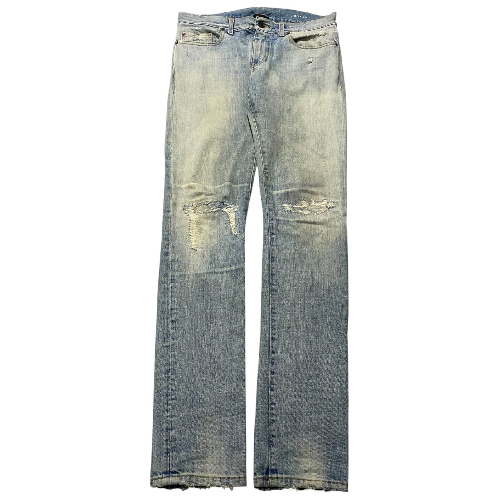 Saint Laurent Paris SS17 D02 Studded Knee Denim | Grailed