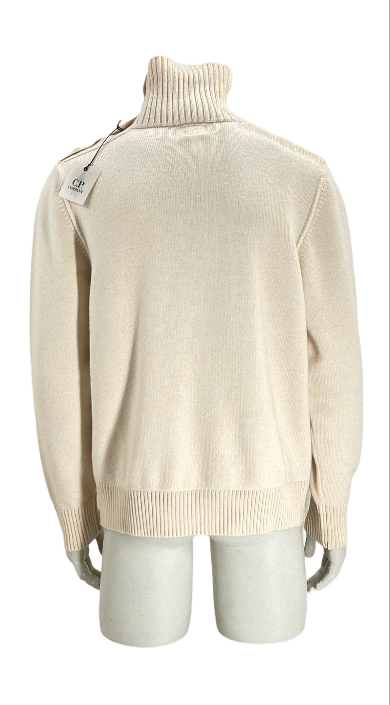C.P. Company CP Company Ecru Wool Roll Neck With Button Details SIZE 7 Size US XXL / EU 58 / 5 - 3 Thumbnail