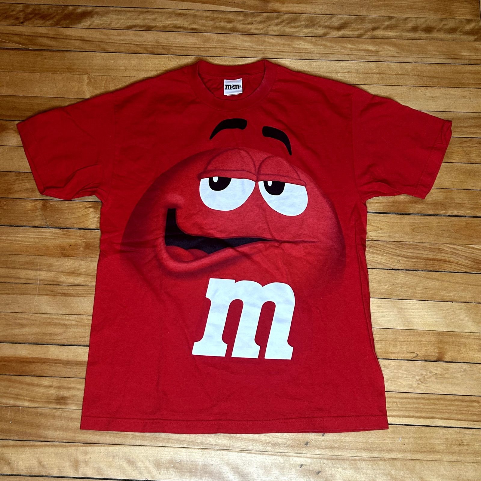 Vintage Y2K Red M&M Candy T-Shirt Large Size US L / EU 52-54 / 3 - 2 Thumbnail
