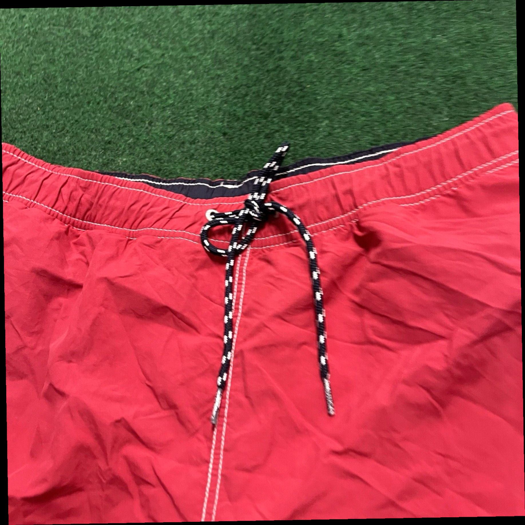 Nautica VINTAGE Nautica Men’s Red Swim Trunks Size Medium Inseam Summer Swim Beach Size US 31 - 3 Thumbnail