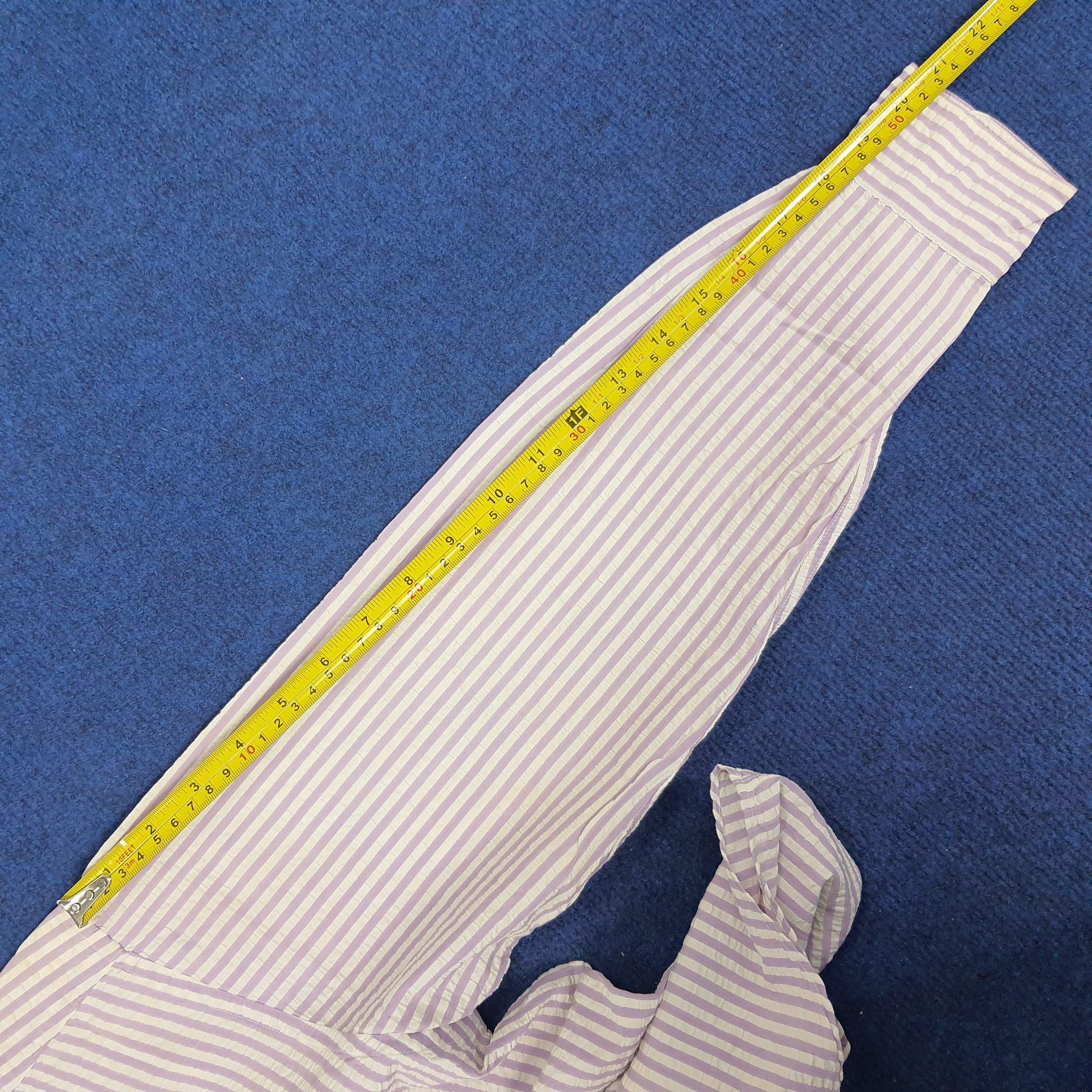 Issey Miyake × Japanese Brand × Vintage Vintage IM Issey Miyake Japanese Brand Striped Shirt Size S / US 4 / IT 40 - 7 Thumbnail