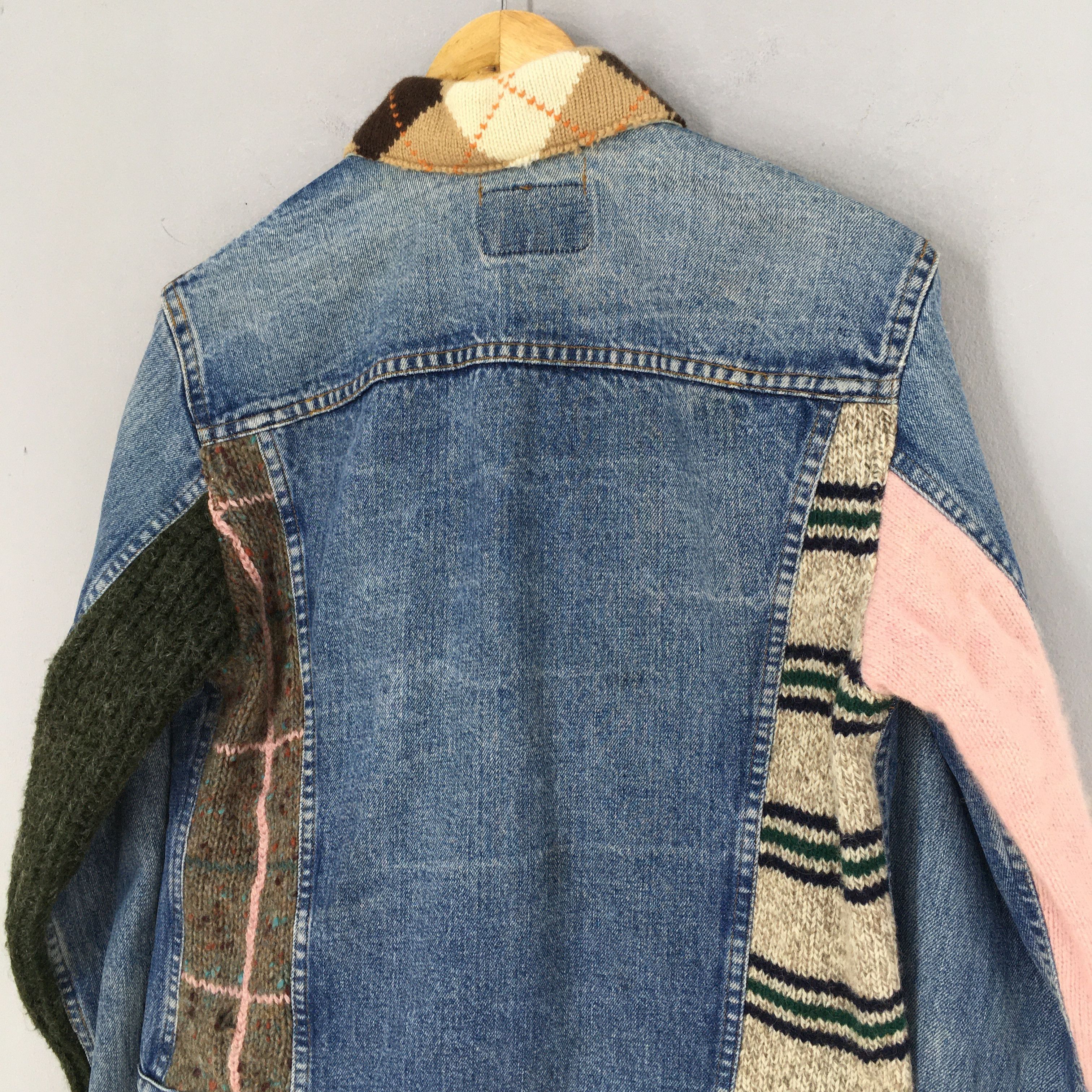 Levi's Vintage 90's Levi's Reconstructed Trucker Denim Blue Jacket Size US S / EU 44-46 / 1 - 7 Thumbnail