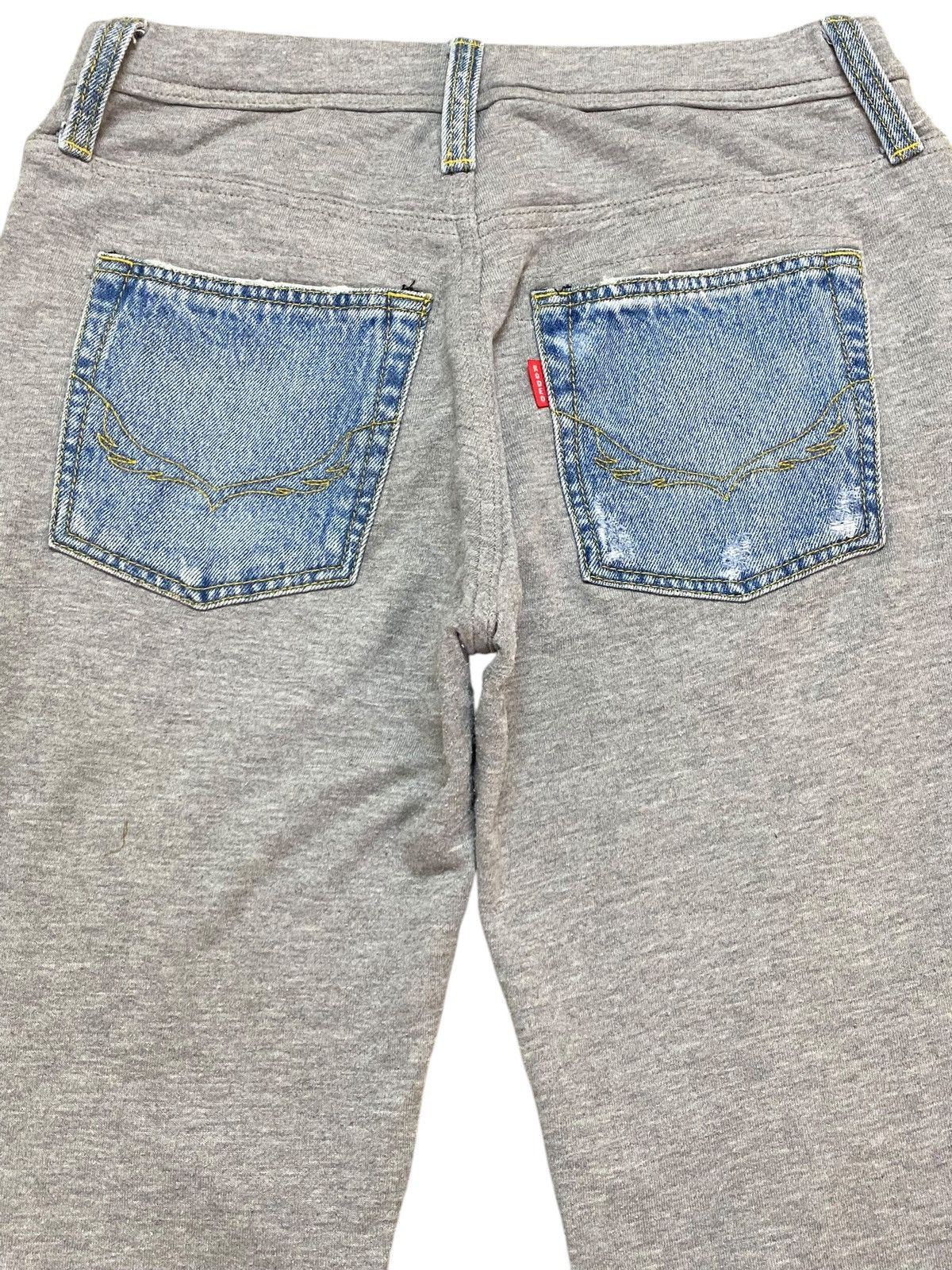 Japanese Brand Vintage Custom Rodeo Crowns Ripped Half Jean Half Pants Size US 30 / EU 46 - 4 Thumbnail