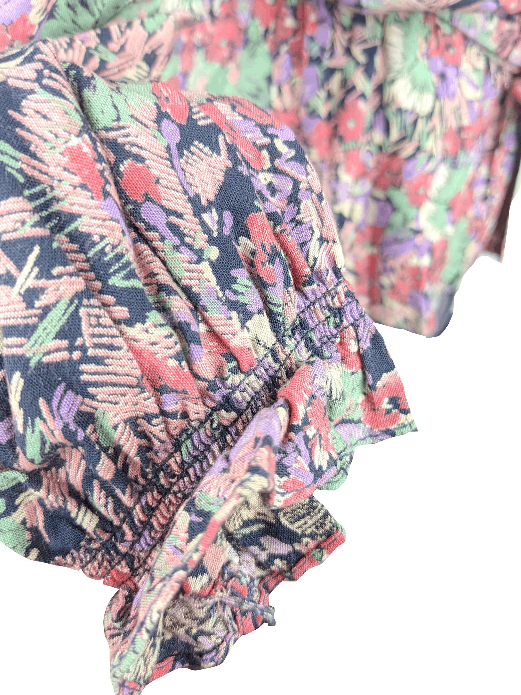 Vintage 1970's Pink Floral Top Size S / US 4 / IT 40 - 4 Thumbnail