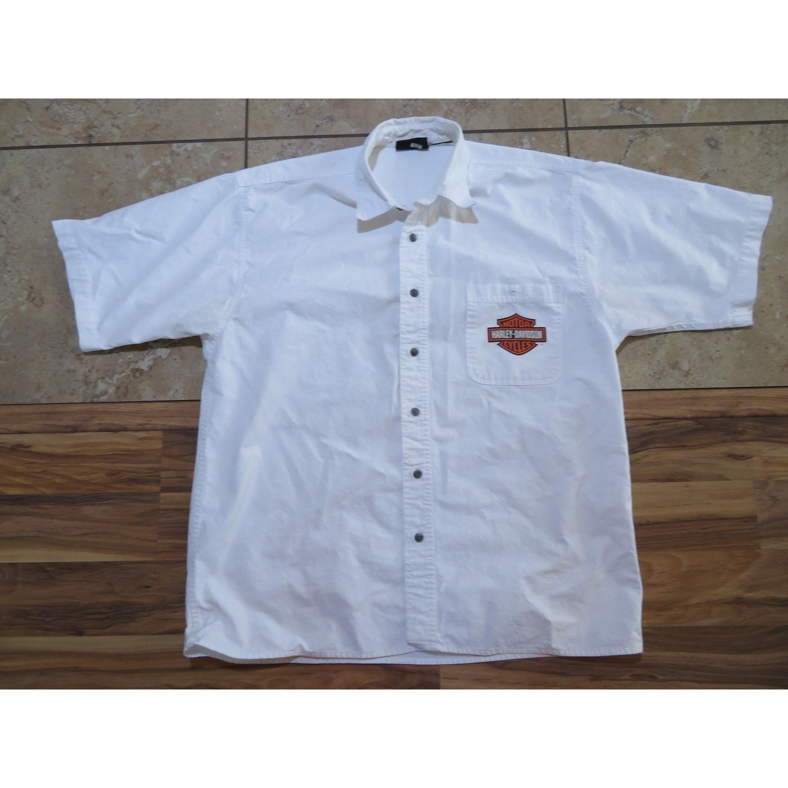Harley Davidson Harley Davidson Casual Shirt Garage Short Sleeves White XL Size US XL / EU 56 / 4 - 2 Thumbnail