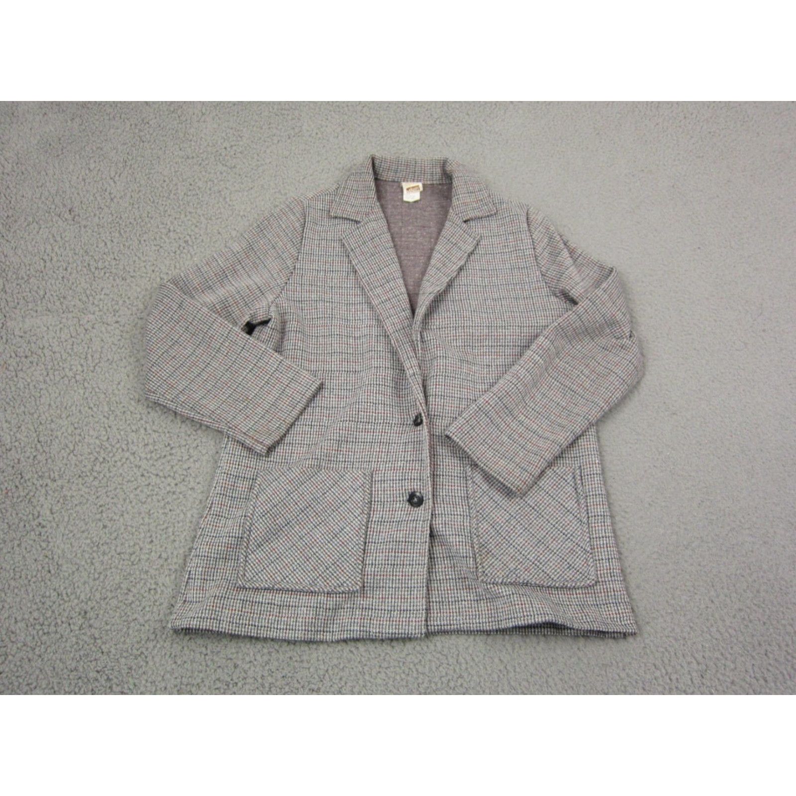 Vintage VINTAGE Montgomery Ward Blazer Jacket Womens 14 Plaid Red Black Gray 50s 60s Size XL / US 12-14 / IT 48-50 - 2 Thumbnail