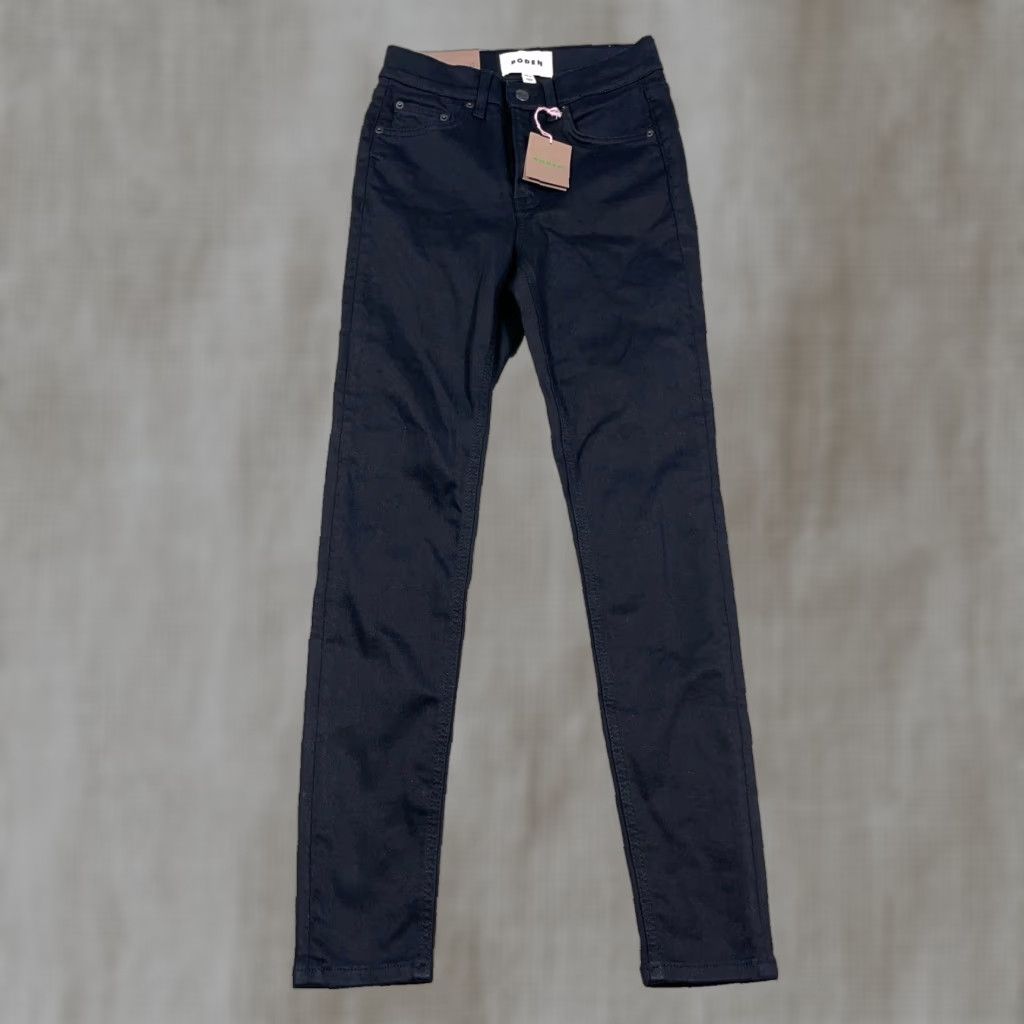 Boden Boden Skinny Jeans Women 28x32 Black High Rise Denim Stretch Jeans Slim 5-Pocket Charcoal Wash Size 28" / US 6 / IT 42 - 1 Thumbnail