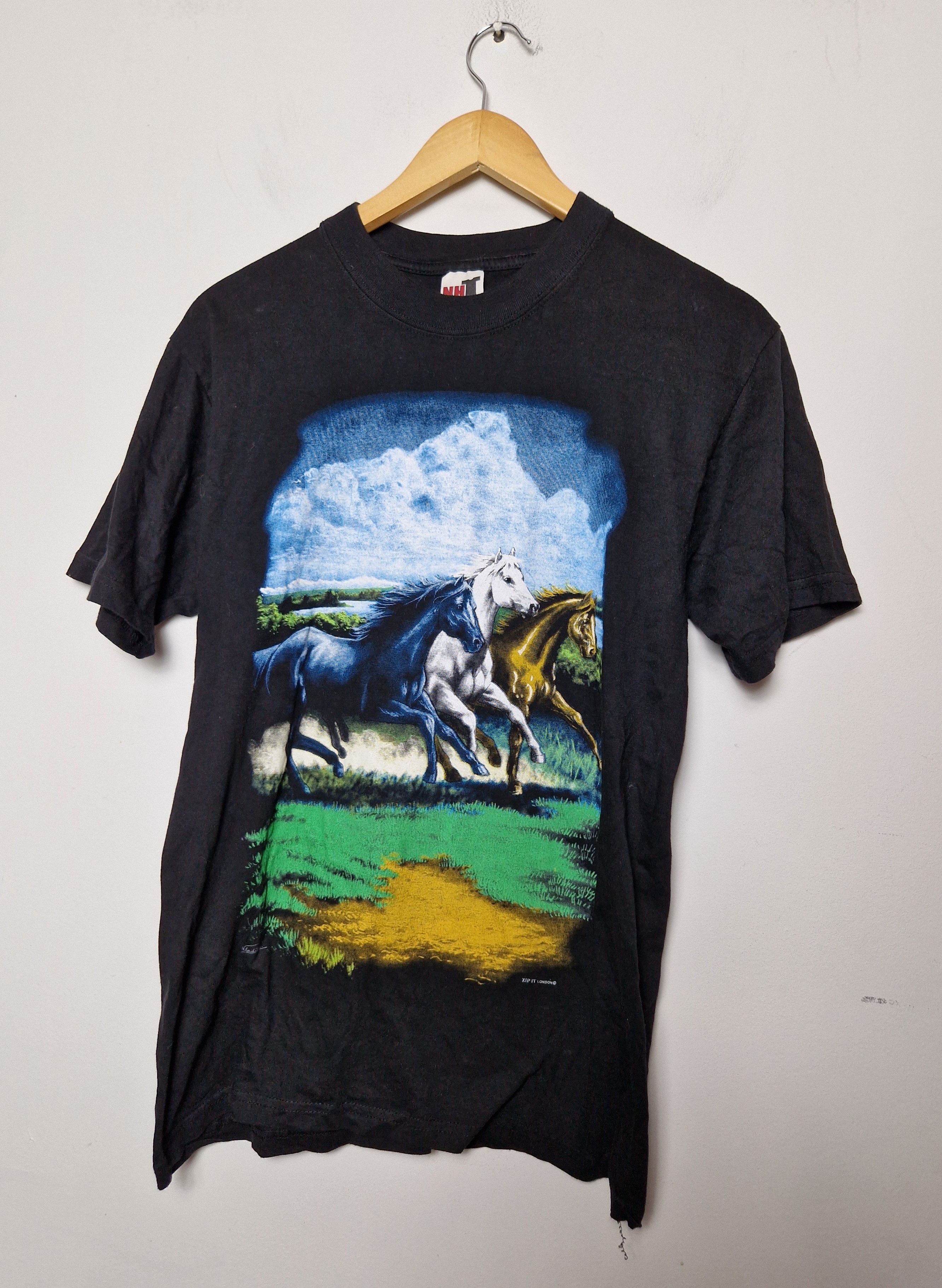 Vintage vintage horses animal tee Size US S / EU 44-46 / 1 - 1 Thumbnail