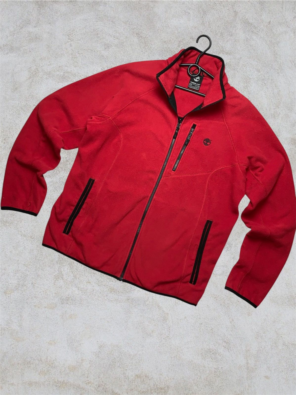 Timberland × Vintage Timberland fleece hoodie red Size XL Size US XL / EU 56 / 4 - 1 Thumbnail