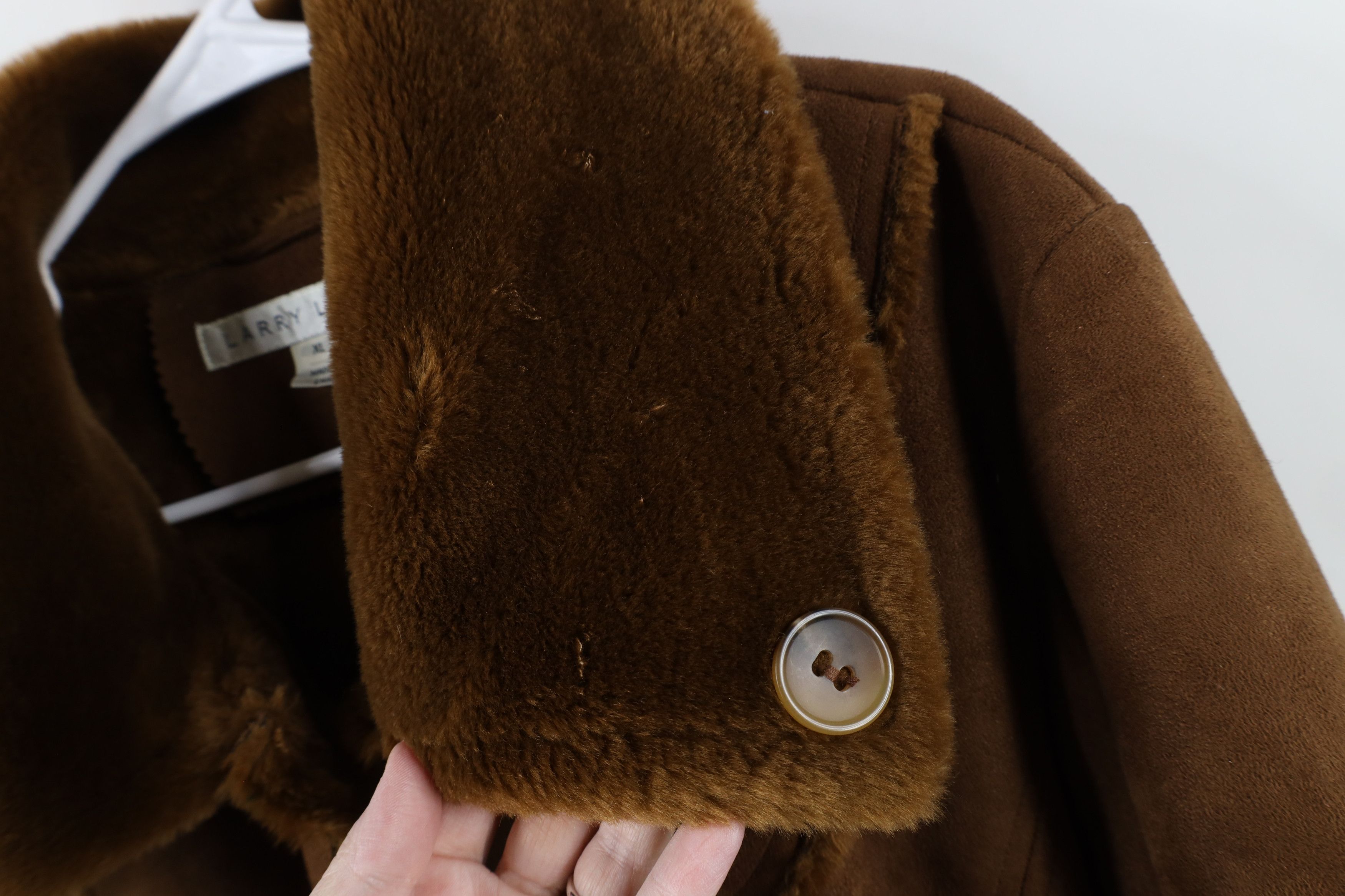 Vintage Vintage 90s Streetwear Plush Pennylane Coat Jacket Brown Size XL / US 12-14 / IT 48-50 - 5 Thumbnail