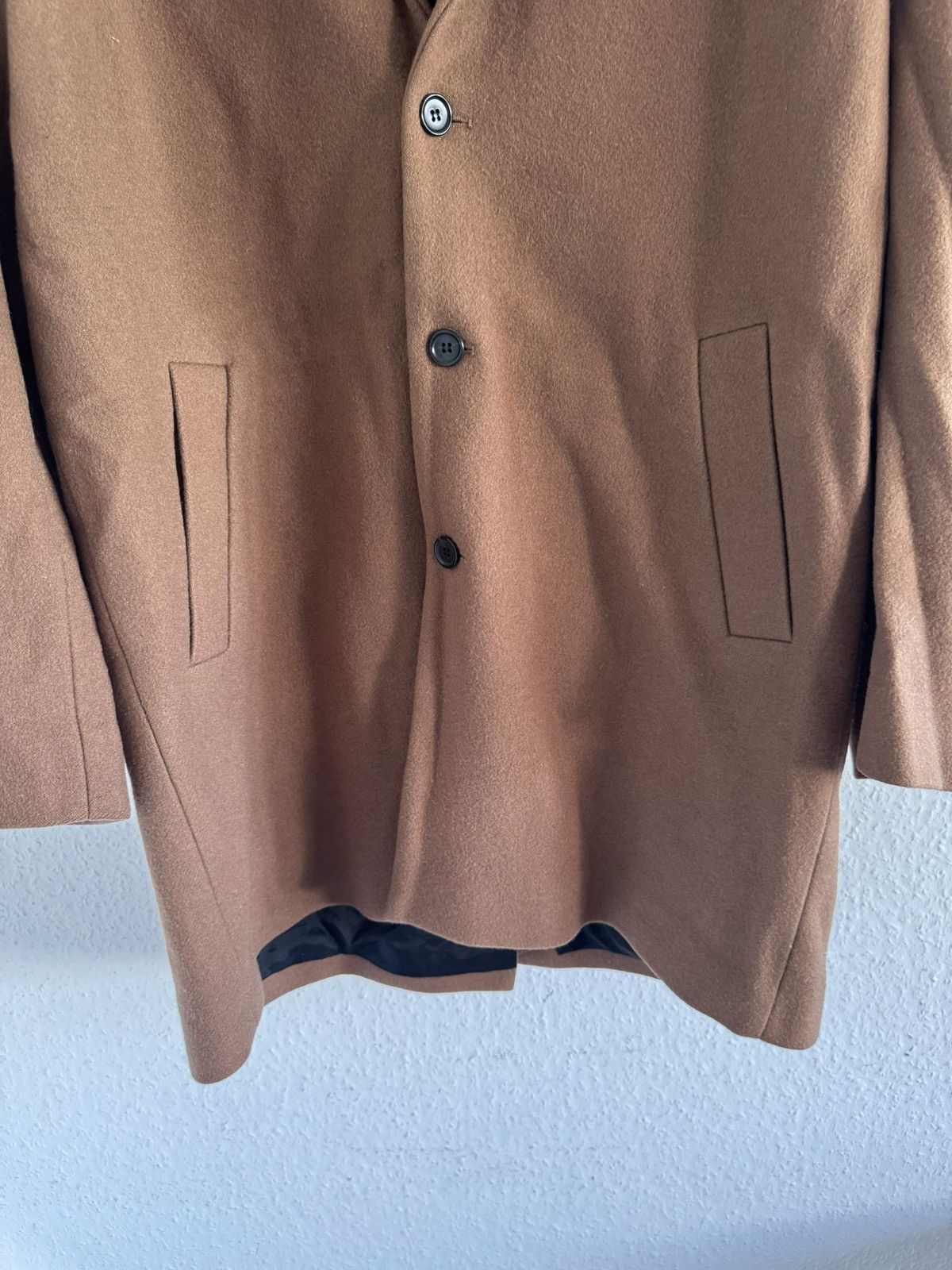 Gosha Rubchinskiy Single Breasted Brown Wool Coat Size US XL / EU 56 / 4 - 4 Thumbnail