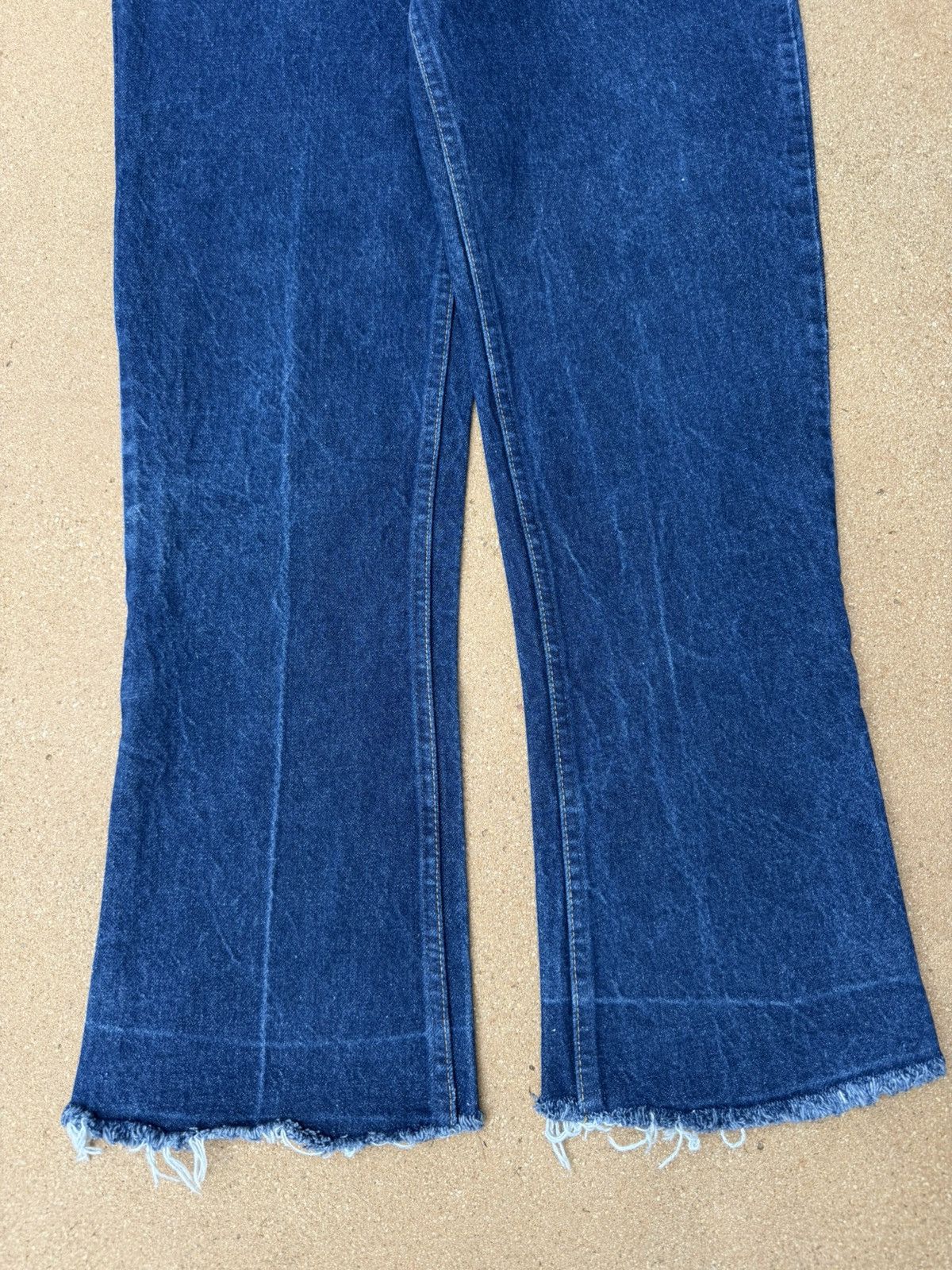 Levi's Vtg 70’s Levi’s 646 Orange Tab Bellbottom Flare Jeans 35x30 Size US 35 - 3 Thumbnail