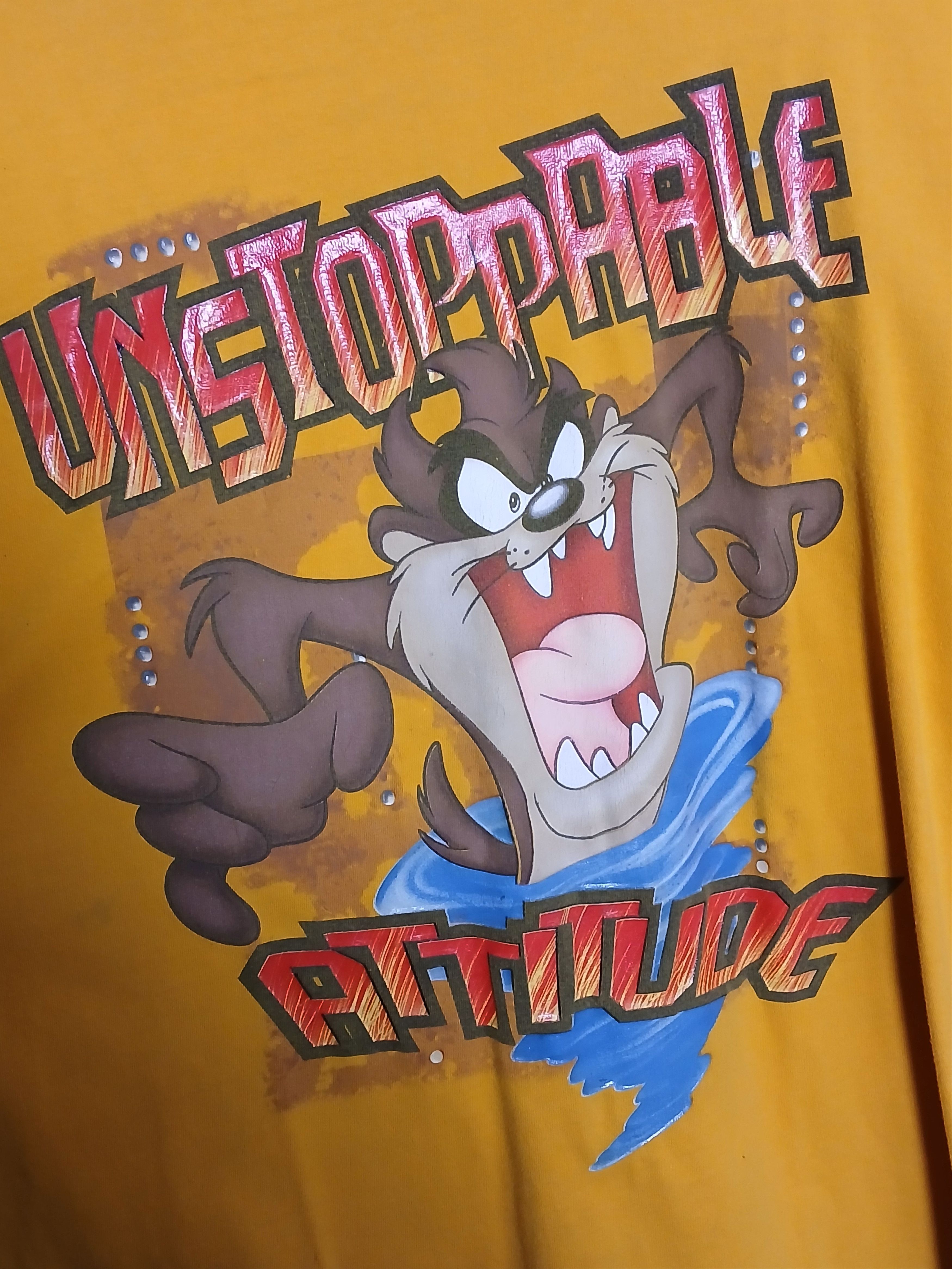 Cartoon Network × Vintage Vintage Looney Tunes Taz T-Shirt Size US XL / EU 56 / 4 - 3 Thumbnail