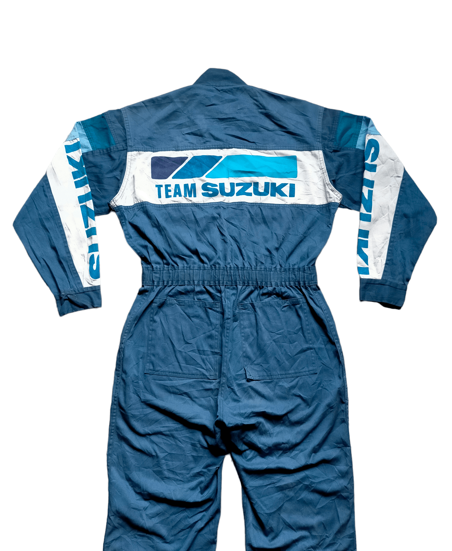 Sports Specialties ⚡Rare Team Suzuki Jumpsuit Overall Vtg 80s Size US 31 - 1 Thumbnail
