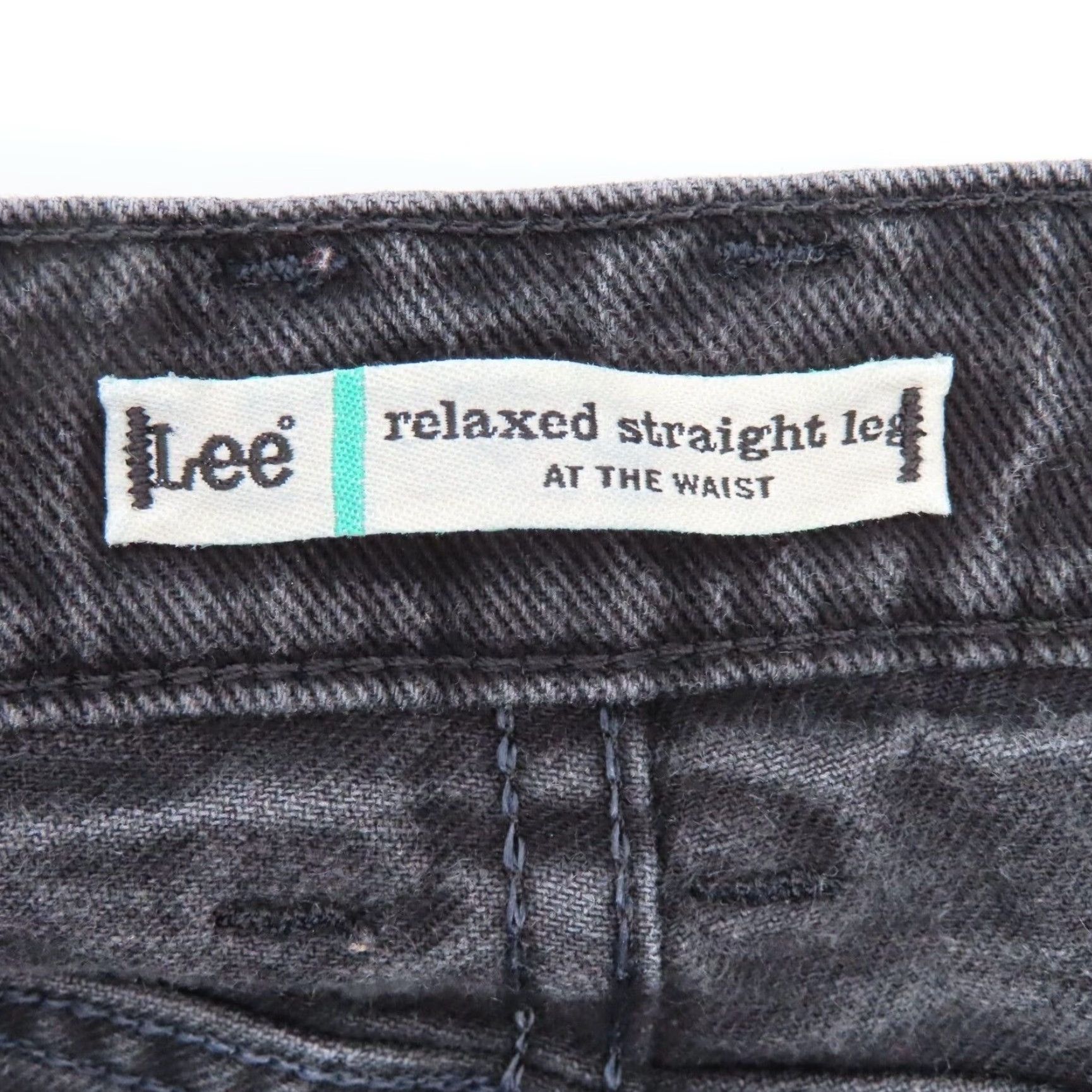Lee Lee Womens Jeans Relaxed Straight Leg At the Waist Black 10 Denim Cotton Blend 5-Pocket Pockets Vintage No Shirt? Size 32" / US 10 / IT 46 - 6 Thumbnail