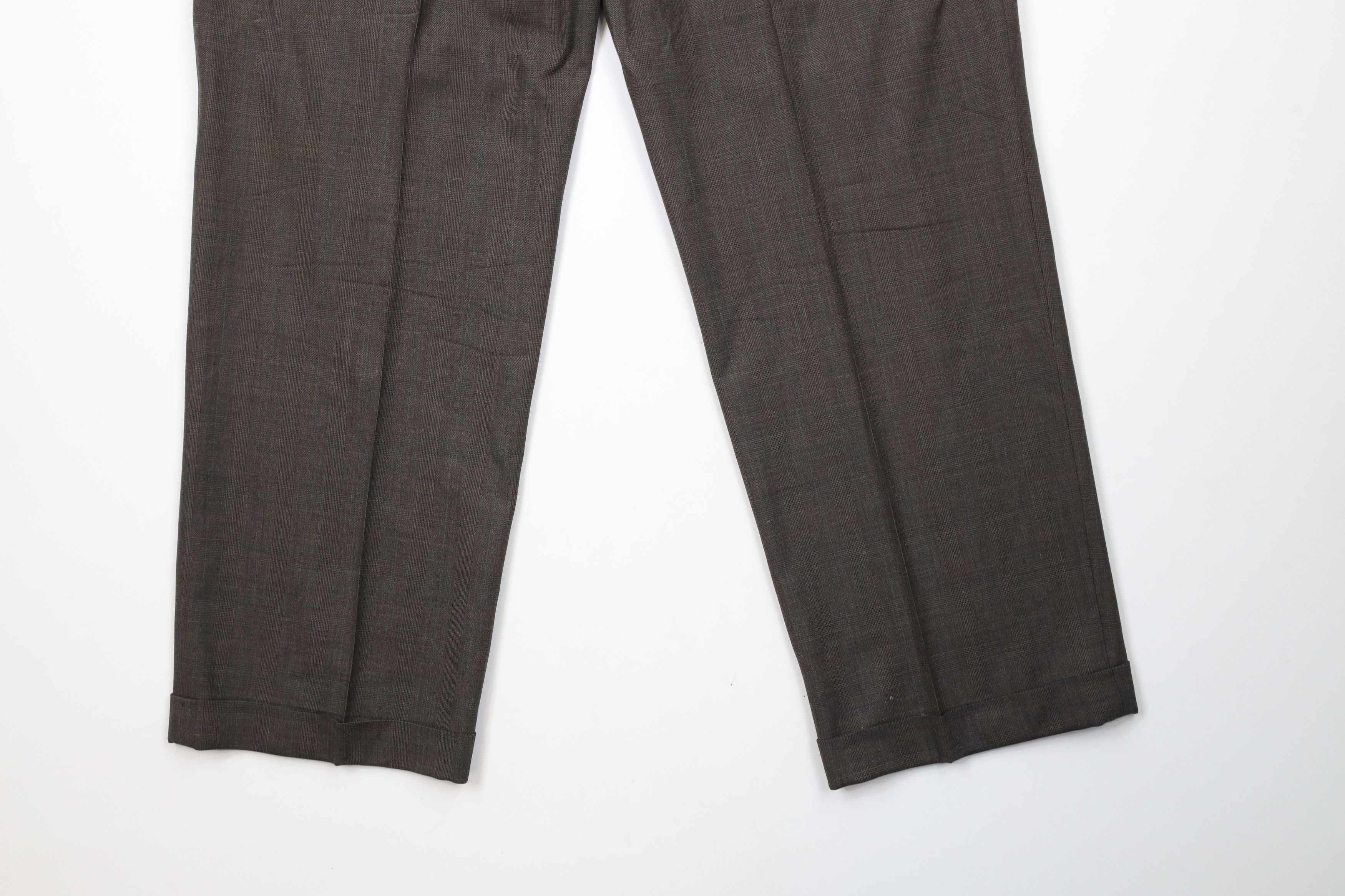 Vintage Vintage 70s Streetwear Pleated Cuffed Wide Leg Chino Pants Size US 36 / EU 52 - 11 Thumbnail