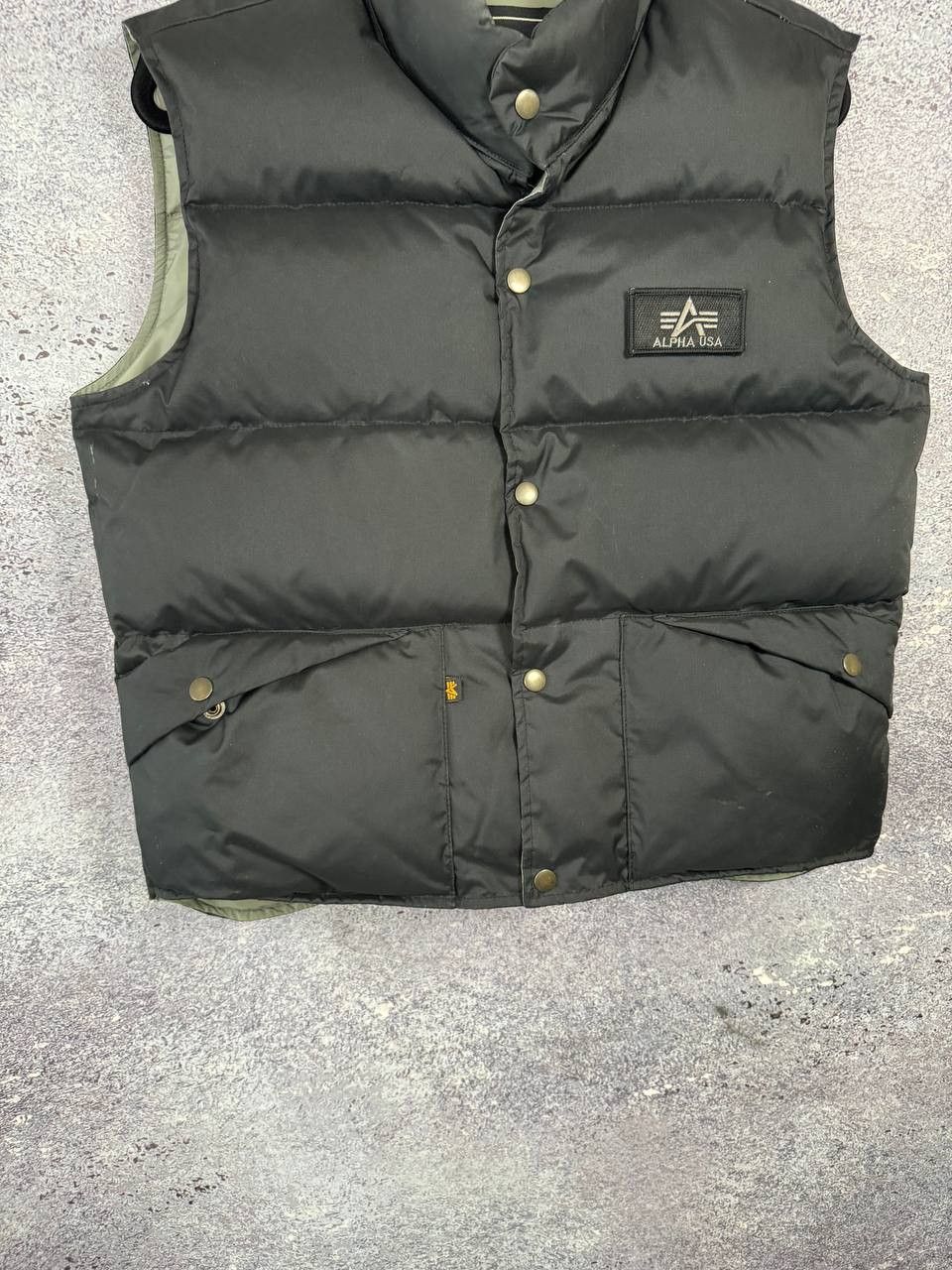 Alpha Industries × Vintage RARE Alpha Industries Down Puffer Vests USA Small Size US S / EU 44-46 / 1 - 5 Thumbnail