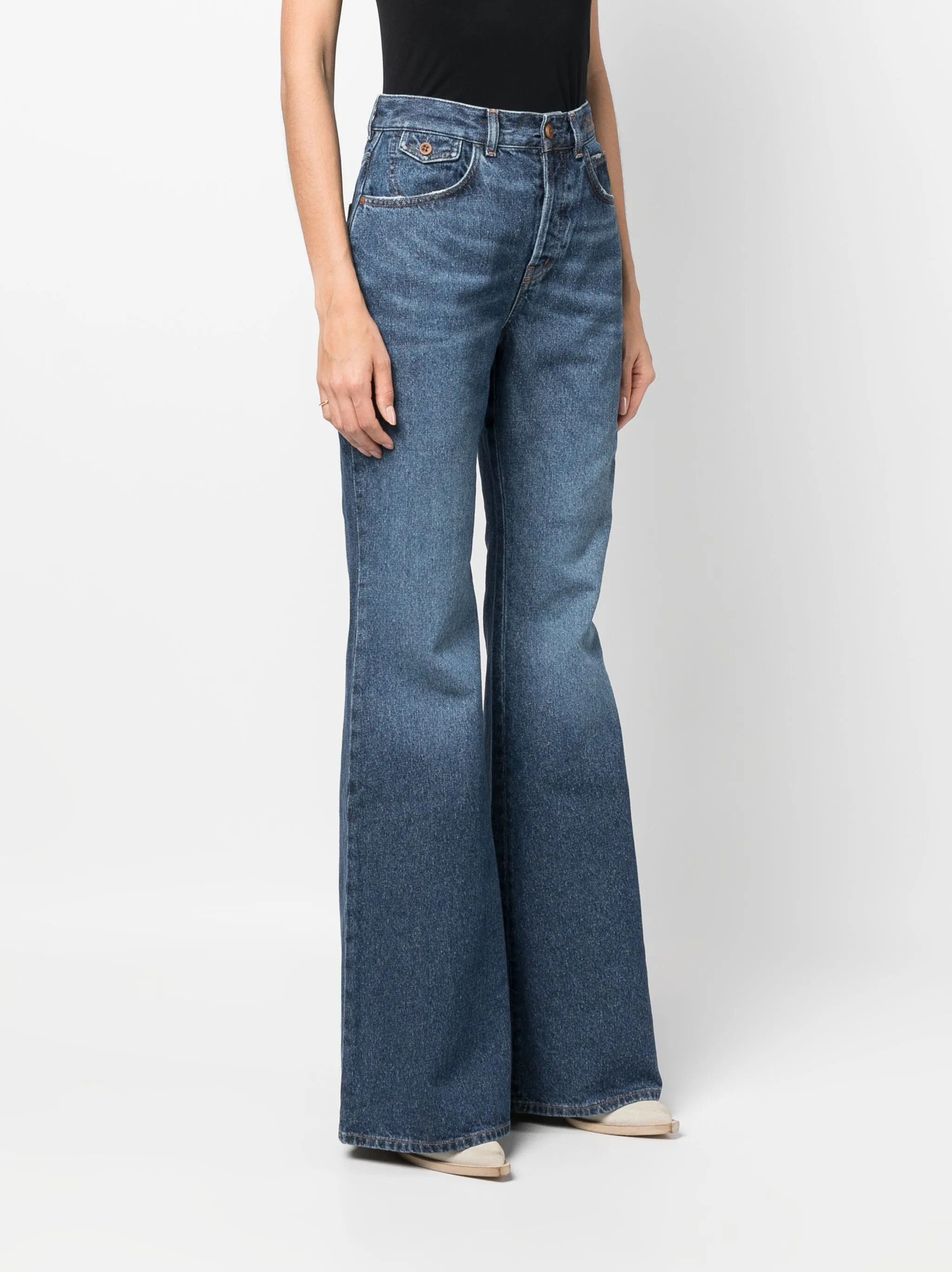 Chloe o1y0825 Denim Pant in Blue Size 26" / US 2 / IT 38 - 3 Thumbnail