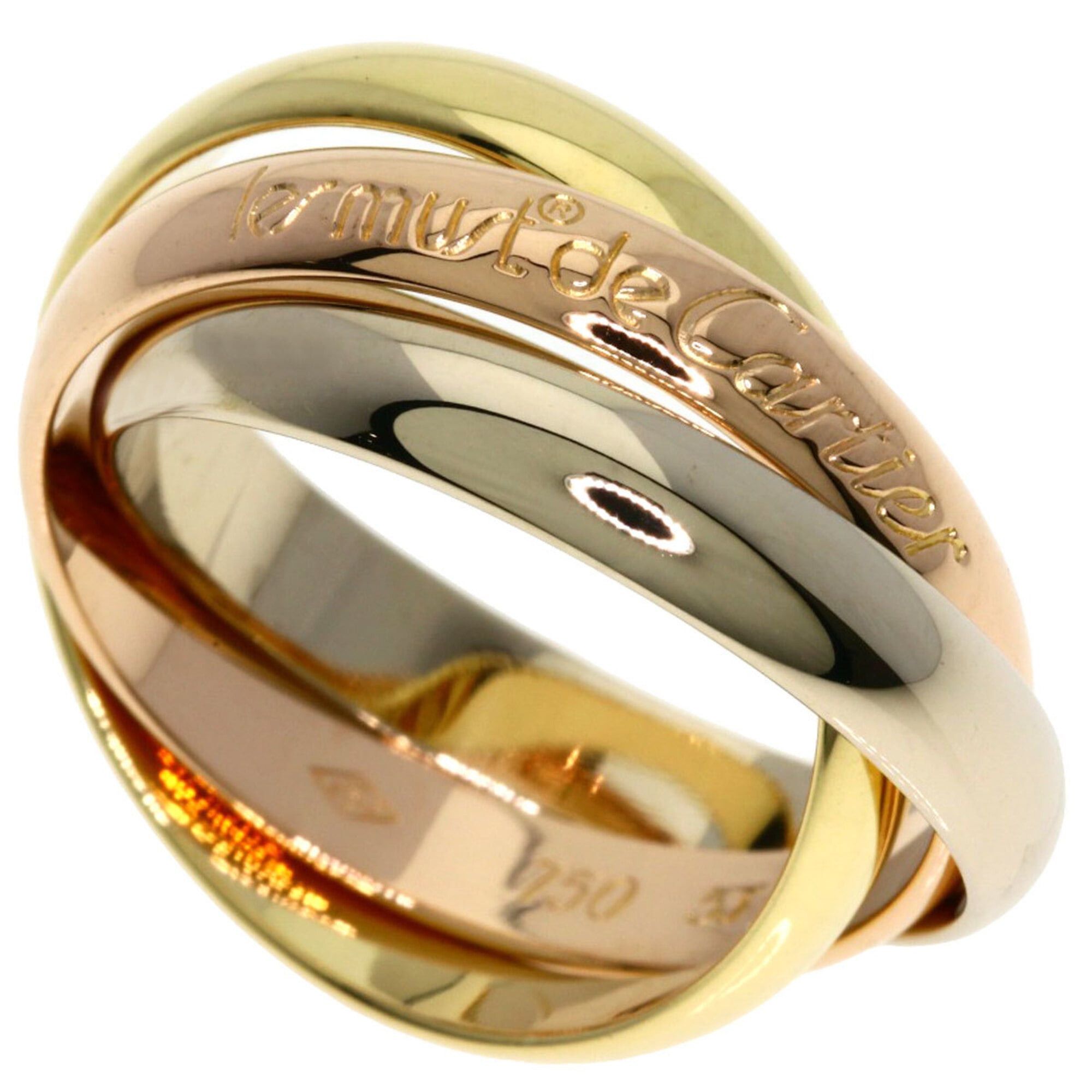 Cartier Cartier Trinity #53 Ring - 18K Yellow Gold/18K Pink White Gold Women's CARTIER Size ONE SIZE - 1 Thumbnail