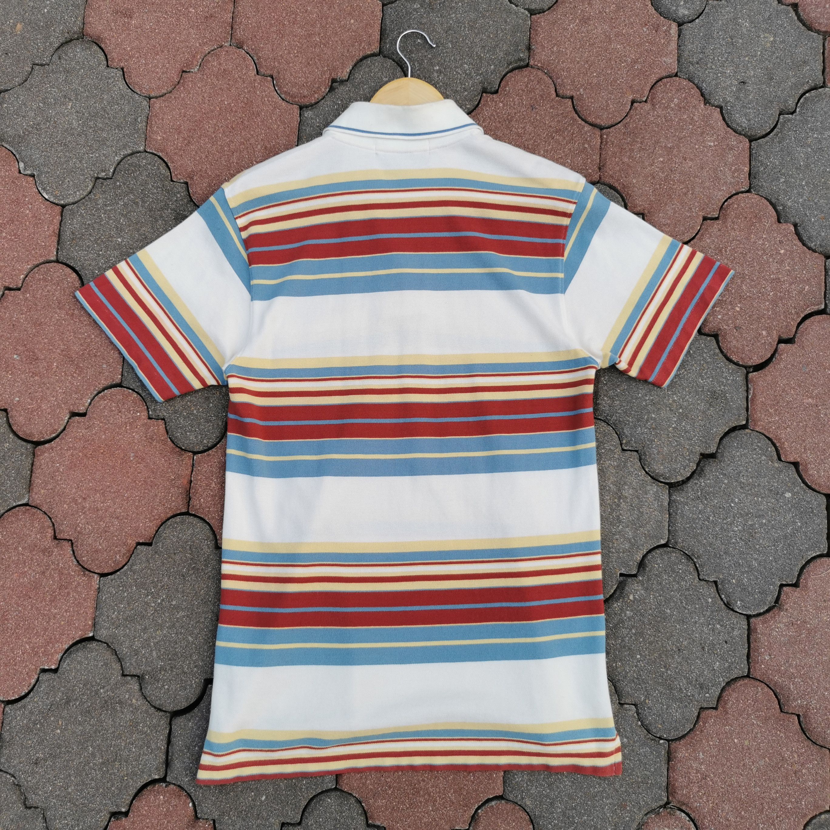 Hysteric Glamour Vintage Hysteric Glamour Striped Embroidery Pocket Polos Size US M / EU 48-50 / 2 - 4 Thumbnail