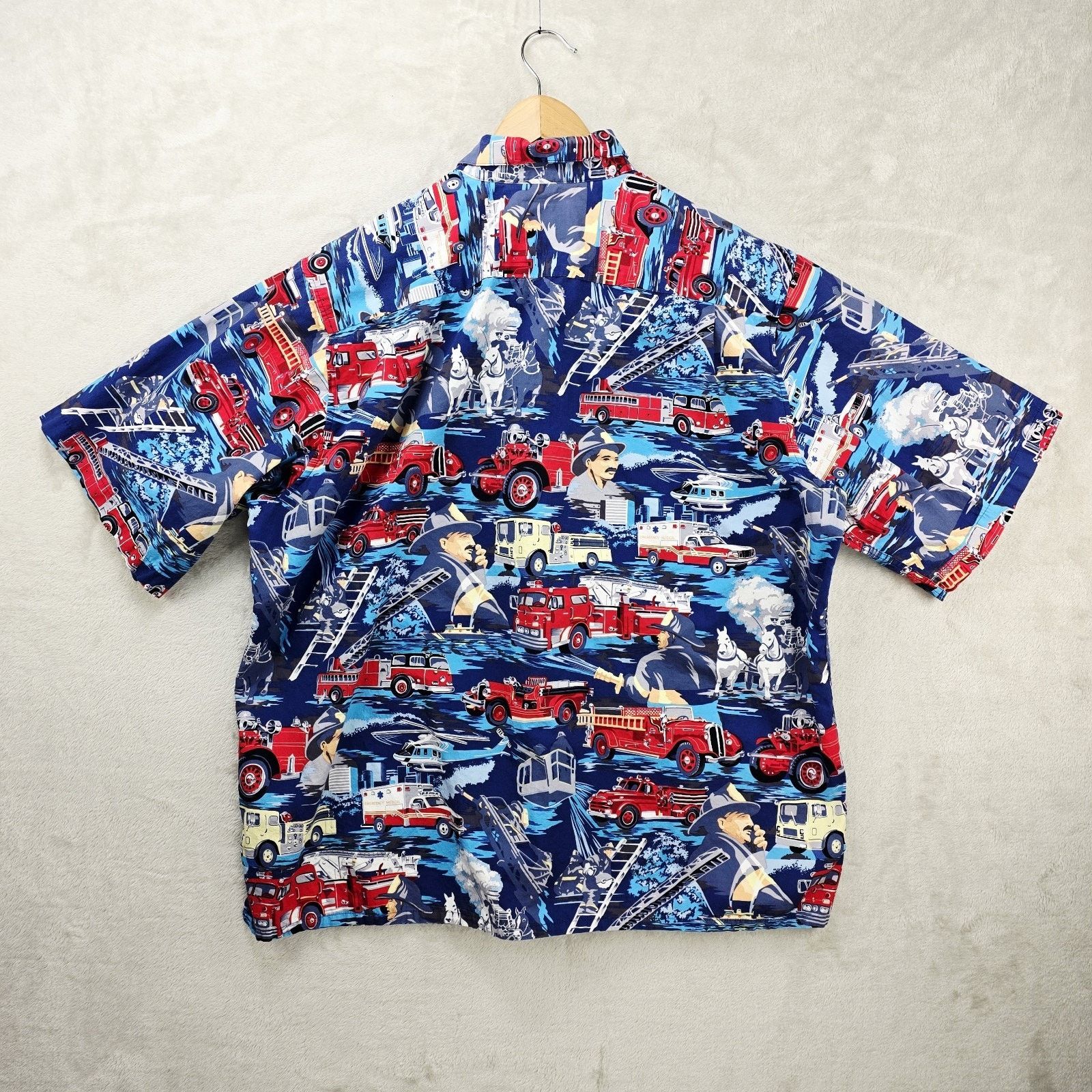 Reyn Spooner Reyn Spooner Hawaiian Shirt XL All Over Print Firefighter Size US XL / EU 56 / 4 - 5 Thumbnail