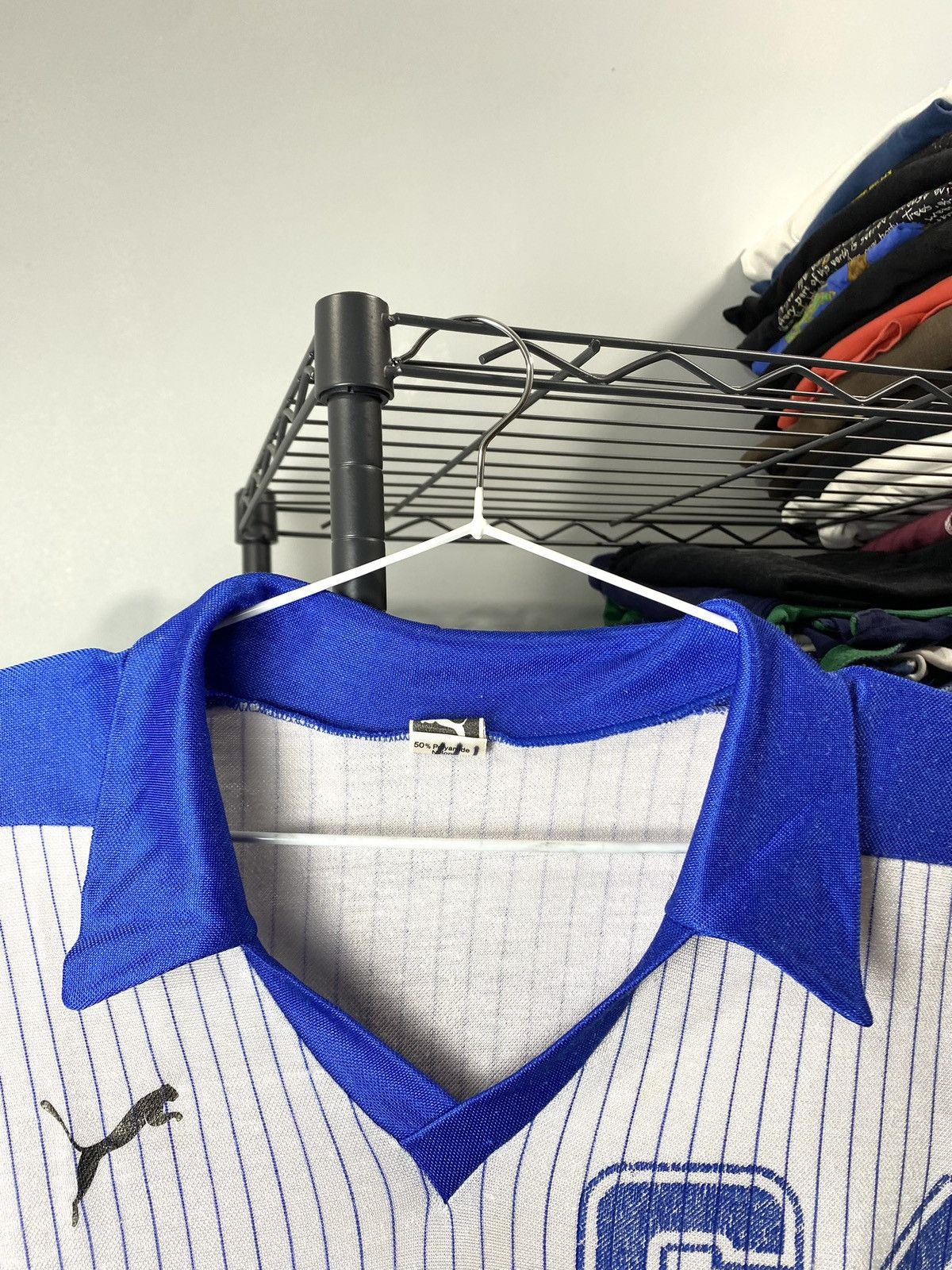 Puma Rare! 80’s Vintage Puma Soccer Jersey Made In Germany Size US M / EU 48-50 / 2 - 6 Thumbnail