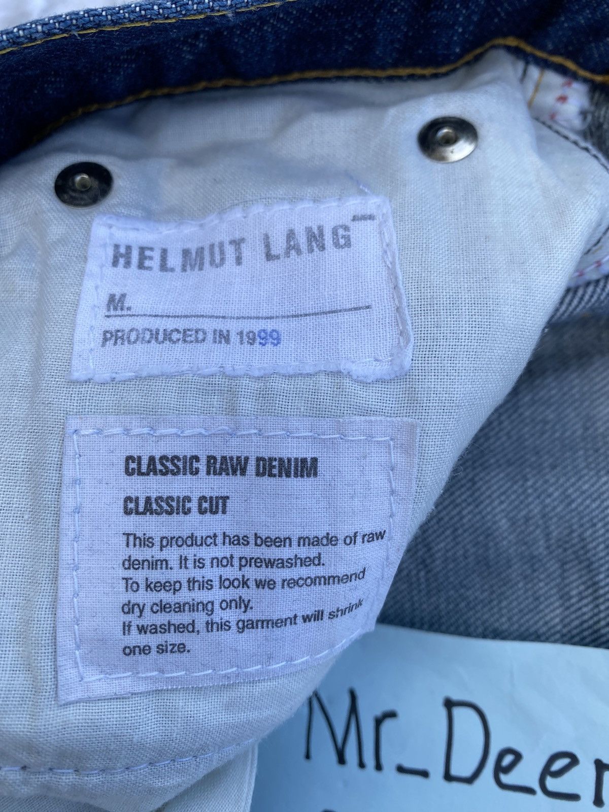 Helmut Lang Rare Helmut Lang Classic Raw Denim Produced 1999 Size US 32 / EU 48 - 9 Thumbnail