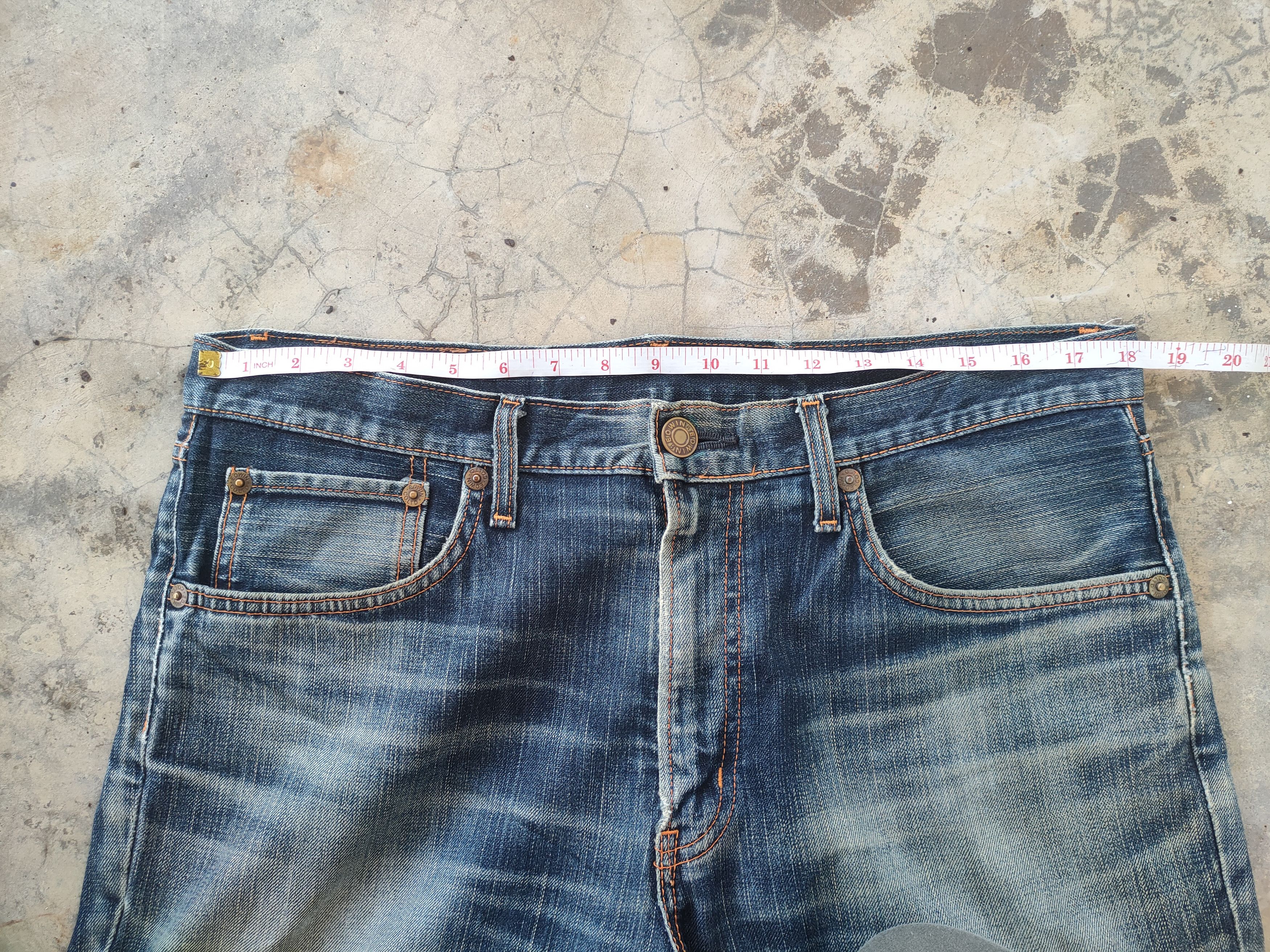 Edwin W36 VINTAGE EDWIN FADED DISTRESSED JEANS DENIM PANTS Size US 36 / EU 52 - 6 Thumbnail