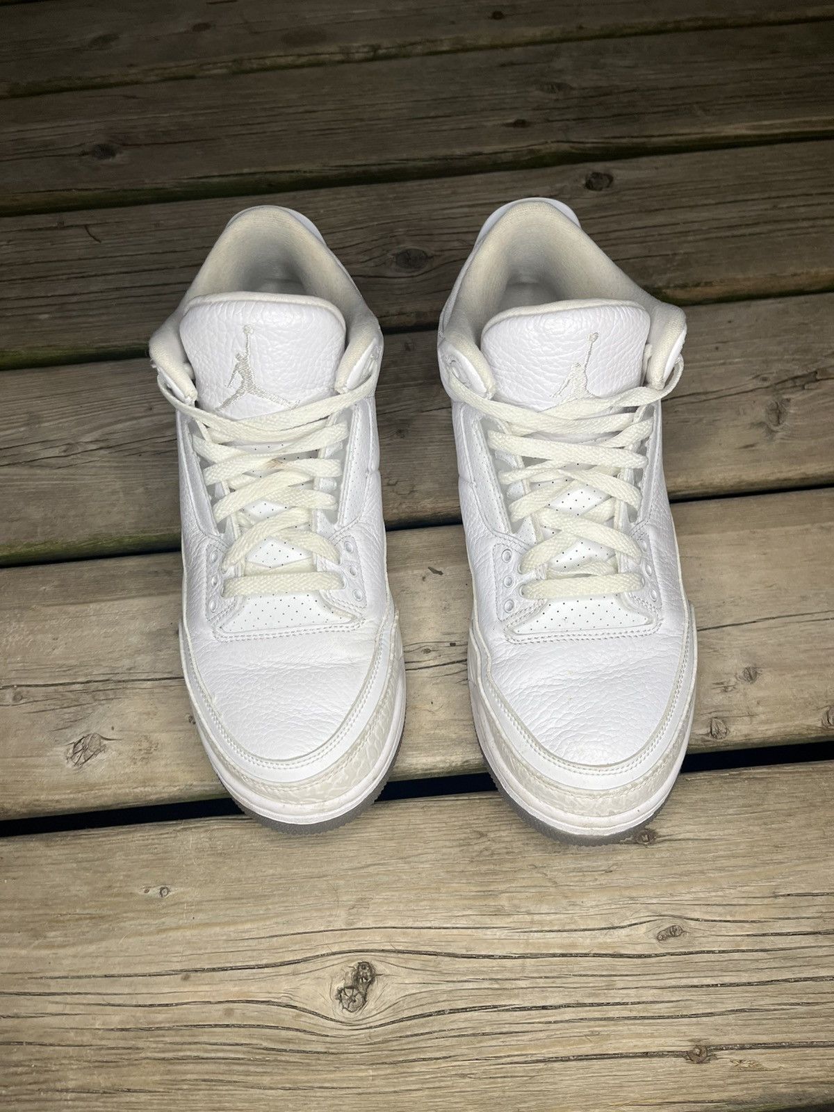 Jordan Brand 2018 Pure White Air Jordan Retro 3 With OG Box Size US 10 / EU 43 - 3 Thumbnail
