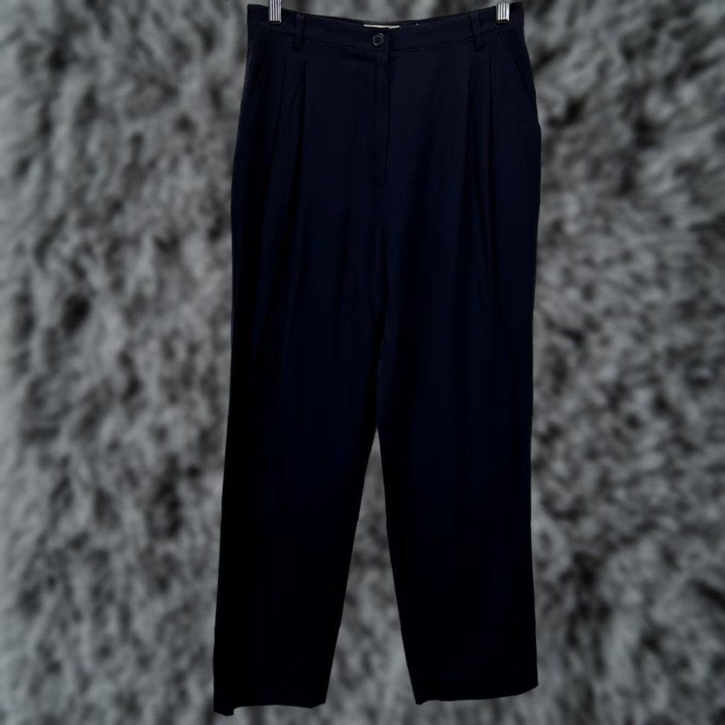Missoni Vintage Missoni Donna Navy pleated Pants IT 46 US 12 High Waisted Size 34" / US 12 / IT 48 - 1 Thumbnail